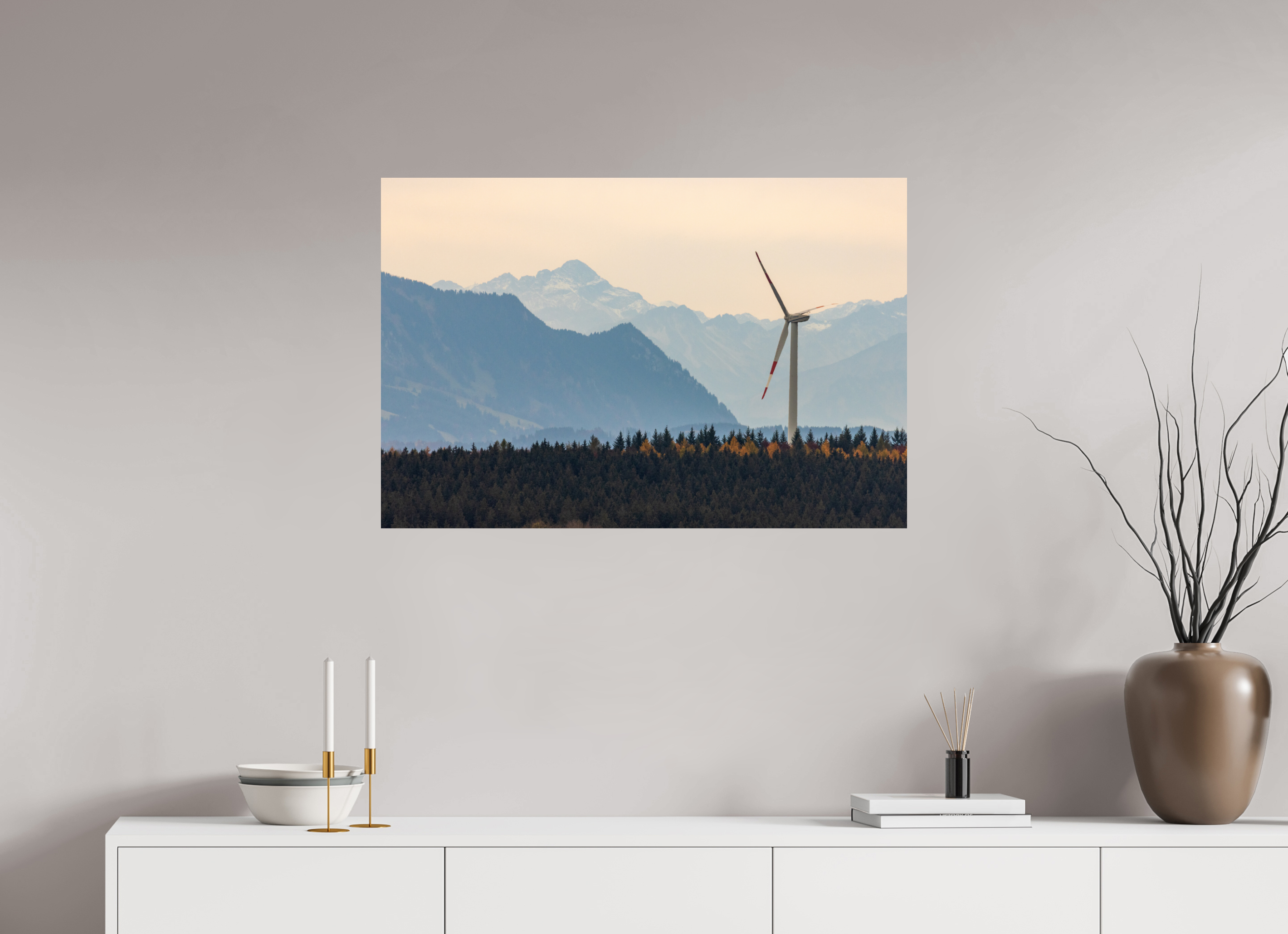 90 x 60 cm, Fine Art Print auf Alu-Dibond Silent Power