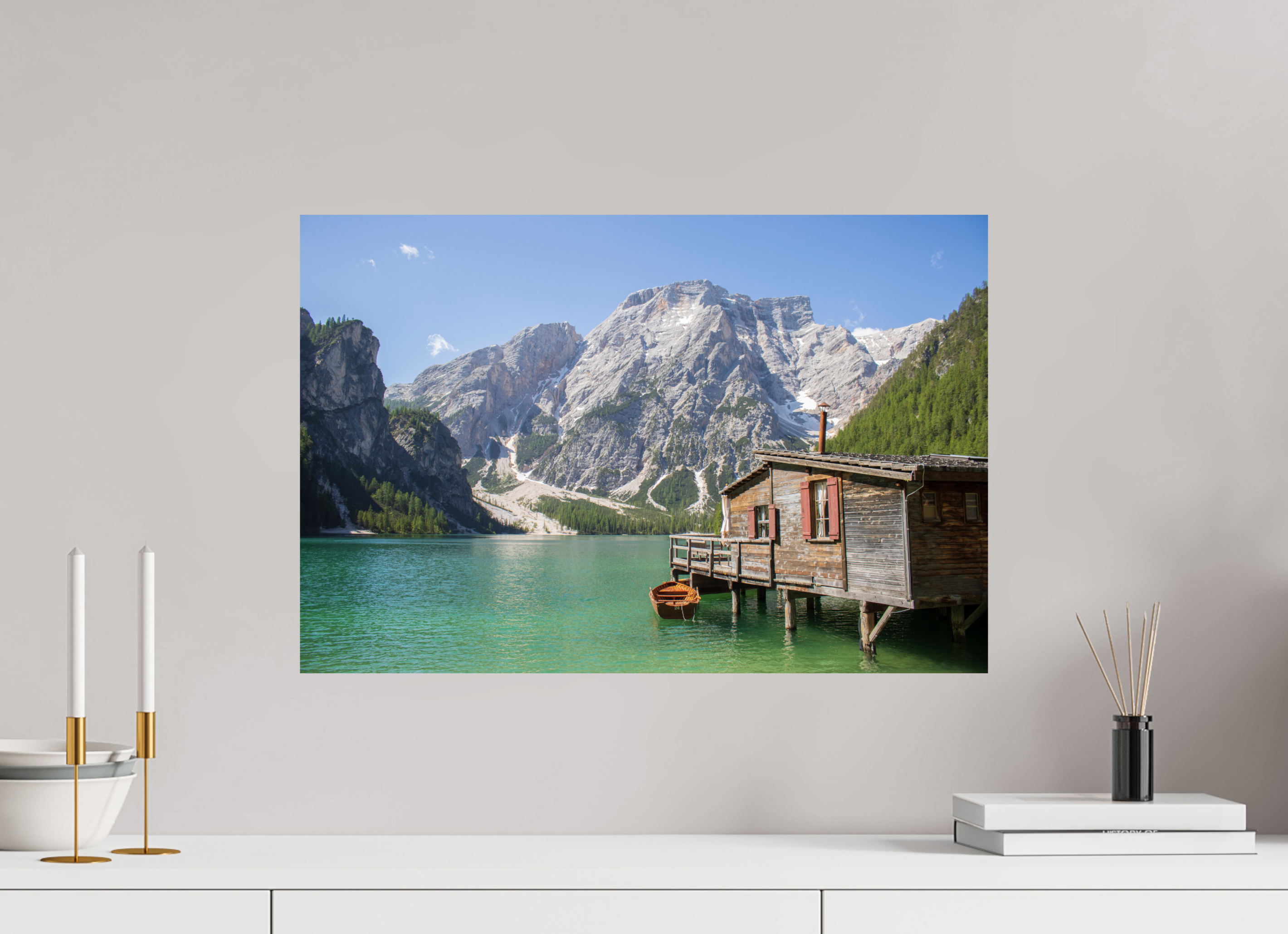 60 x 40 cm, Fine Art Print auf Alu-Dibond Mountain Haven