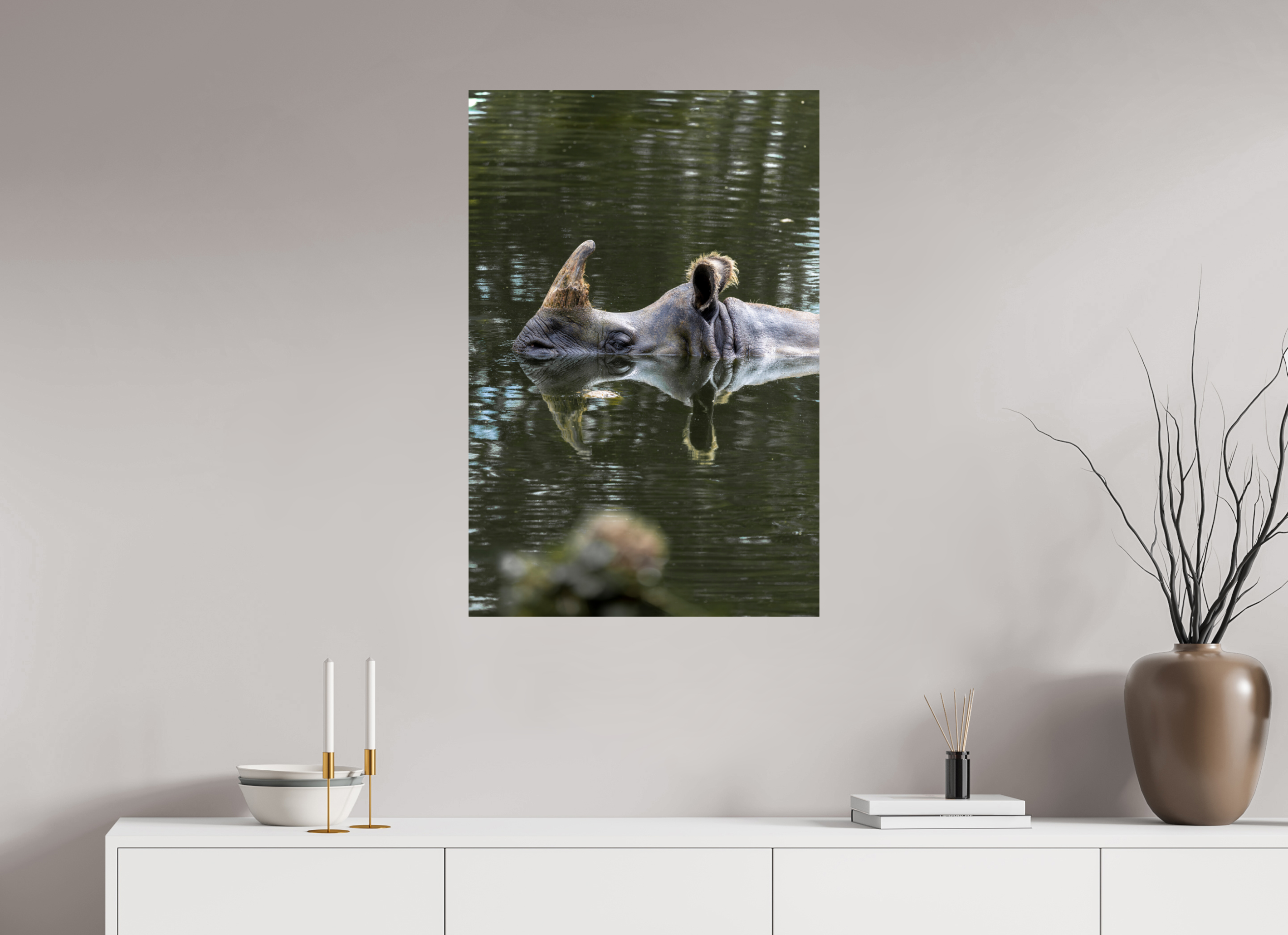 60 x 90 cm, Fine Art Print auf Alu-Dibond Mirror of the Wild