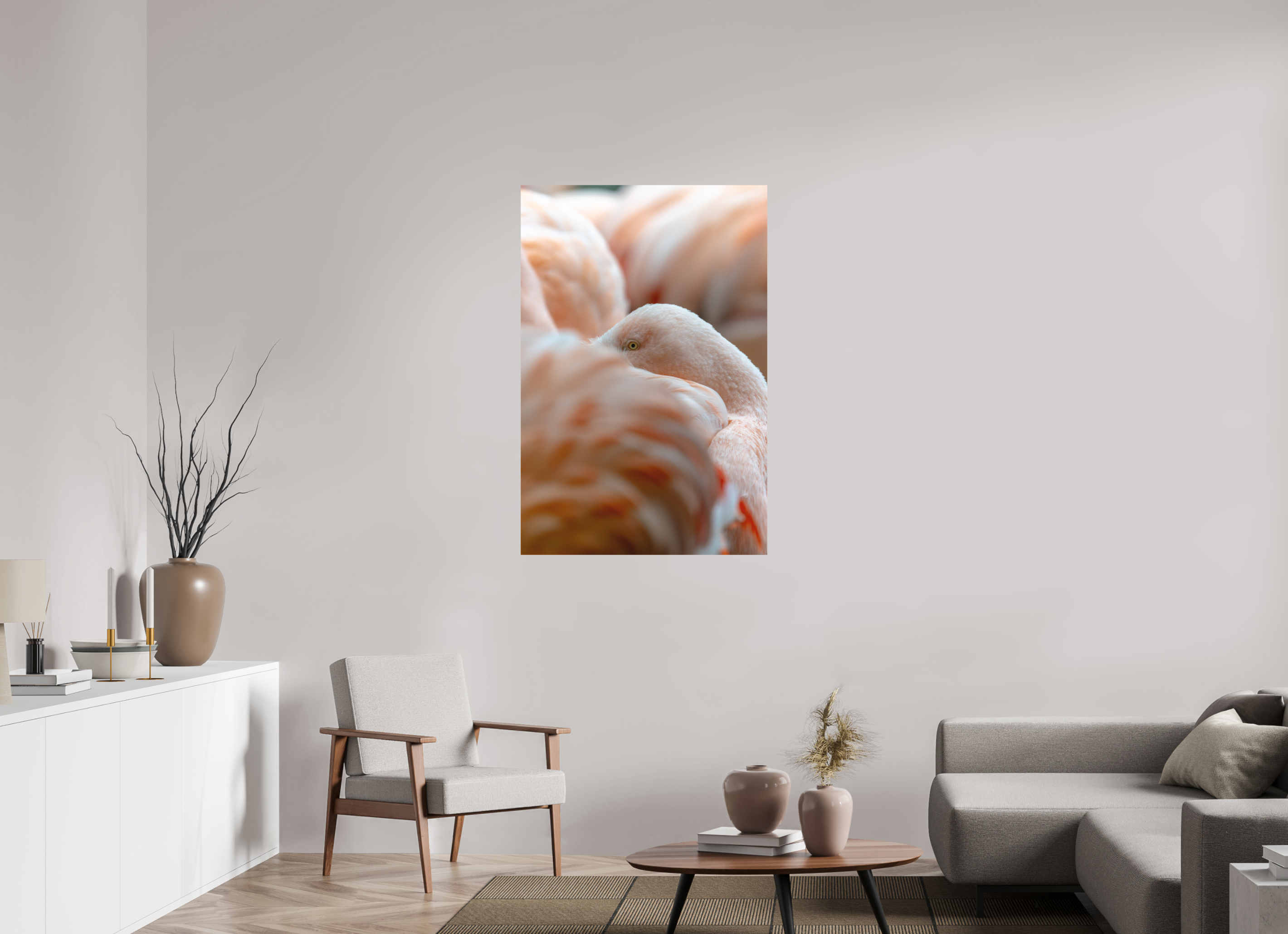 80 x 120 cm, Fine-Art Print Matt Among the Flock