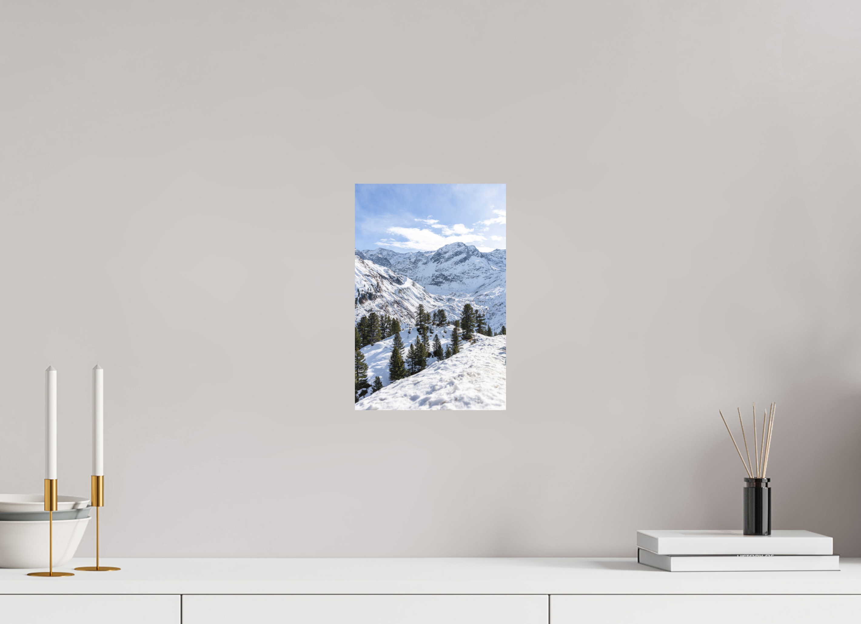 20 x 30 cm, Fine-Art Print Matt Alpine Frame