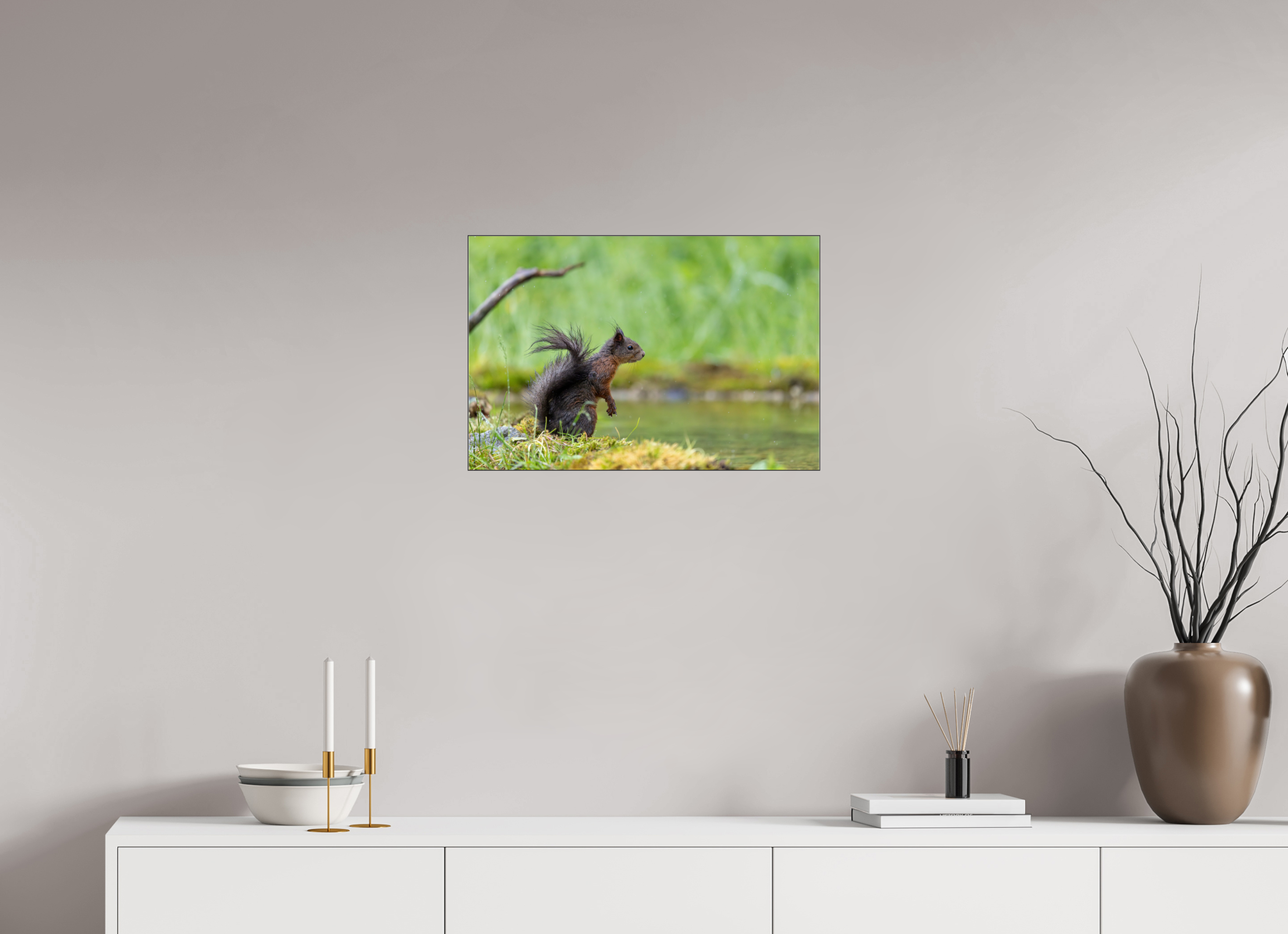 60 x 40 cm, Foto-Abzug hinter Acrylglas glänzend Wet & Wild