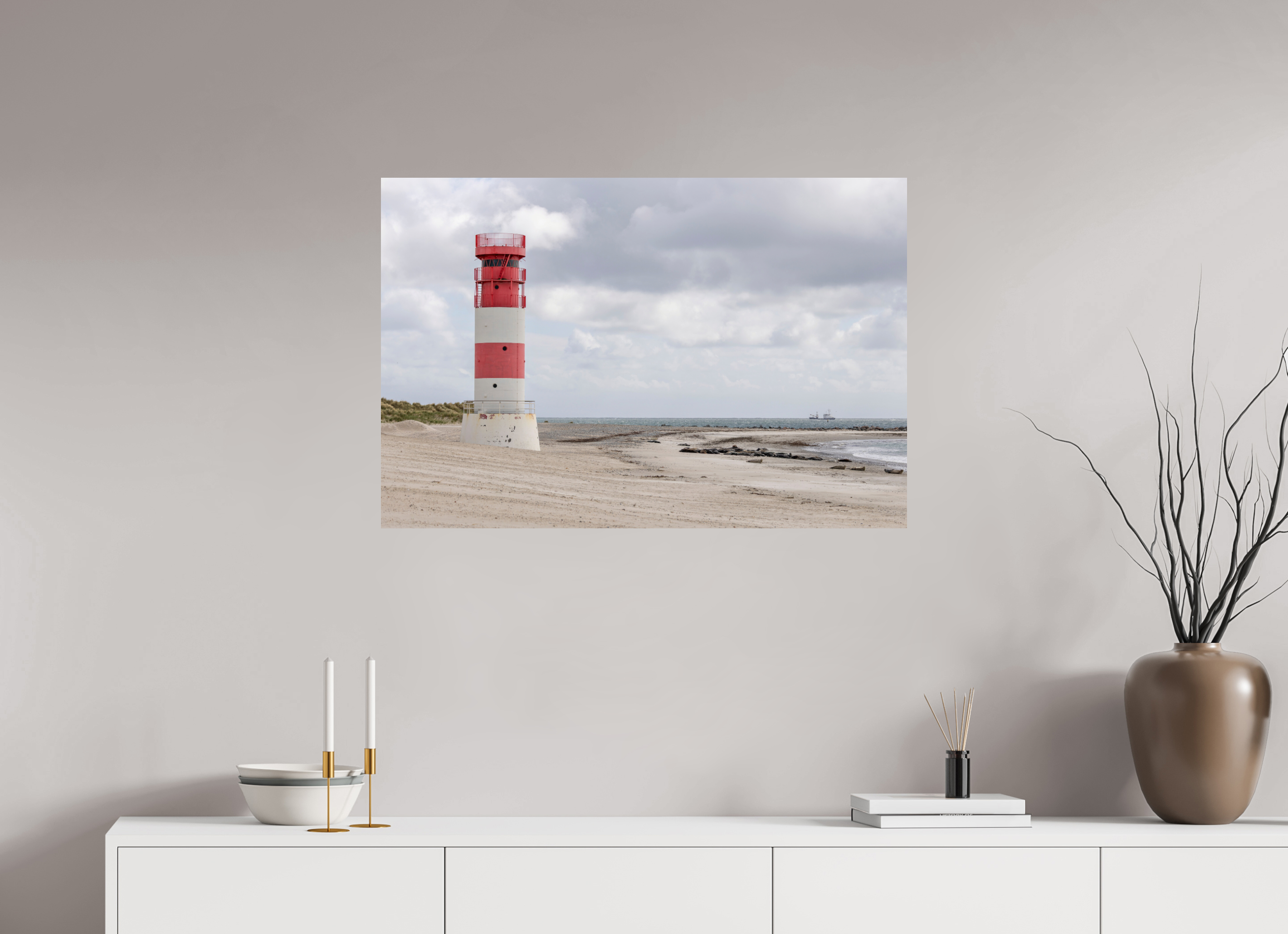 90 x 60 cm, Fine Art Print auf Alu-Dibond Coastal Sanctuary