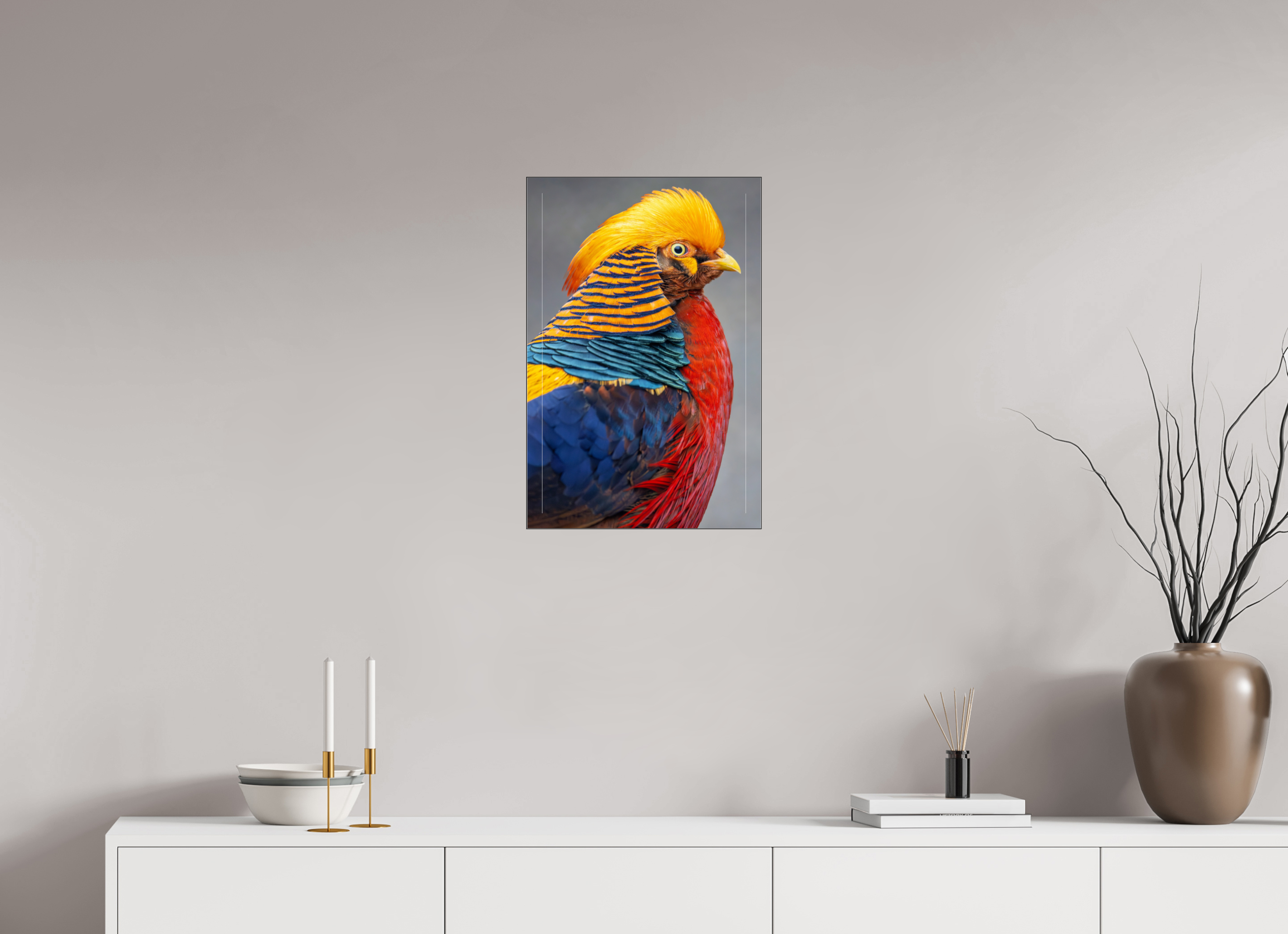 40 x 60 cm, Foto-Abzug hinter Acrylglas glänzend Golden Majesty