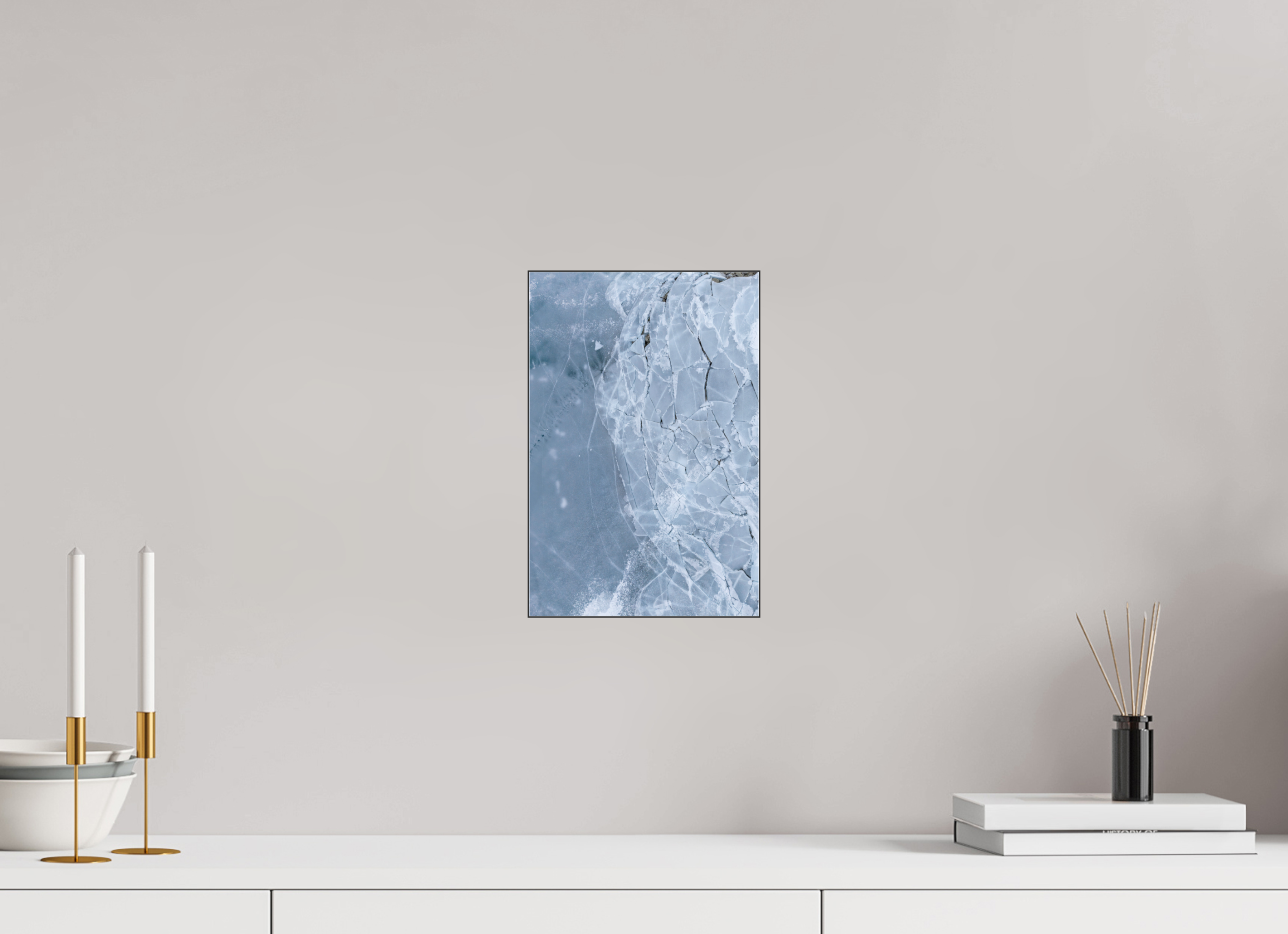 20 x 30 cm, Foto-Abzug hinter Acrylglas glänzend Shattered Surface
