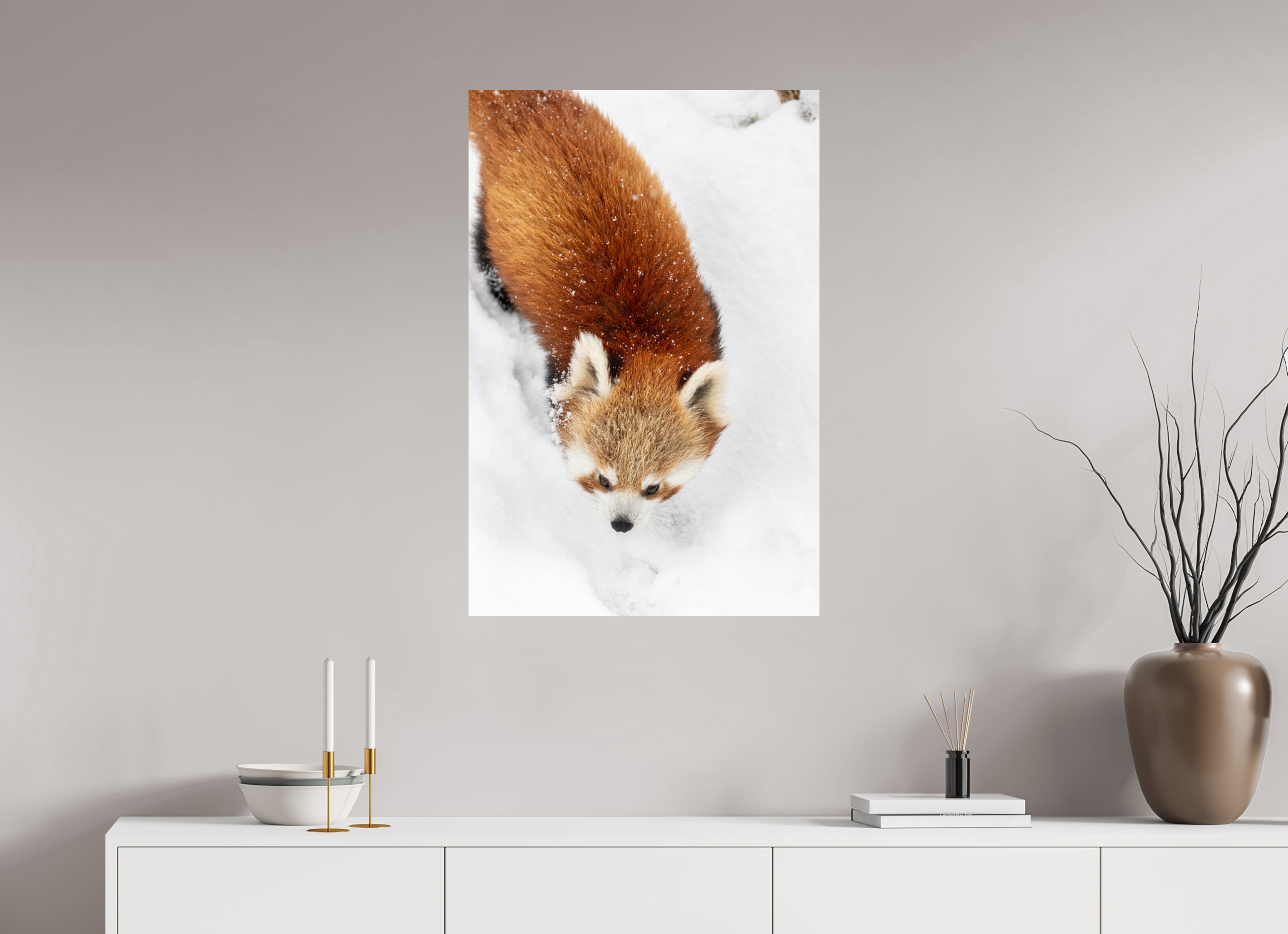 60 x 90 cm, Fine Art Print auf Alu-Dibond Snowbound Explorer