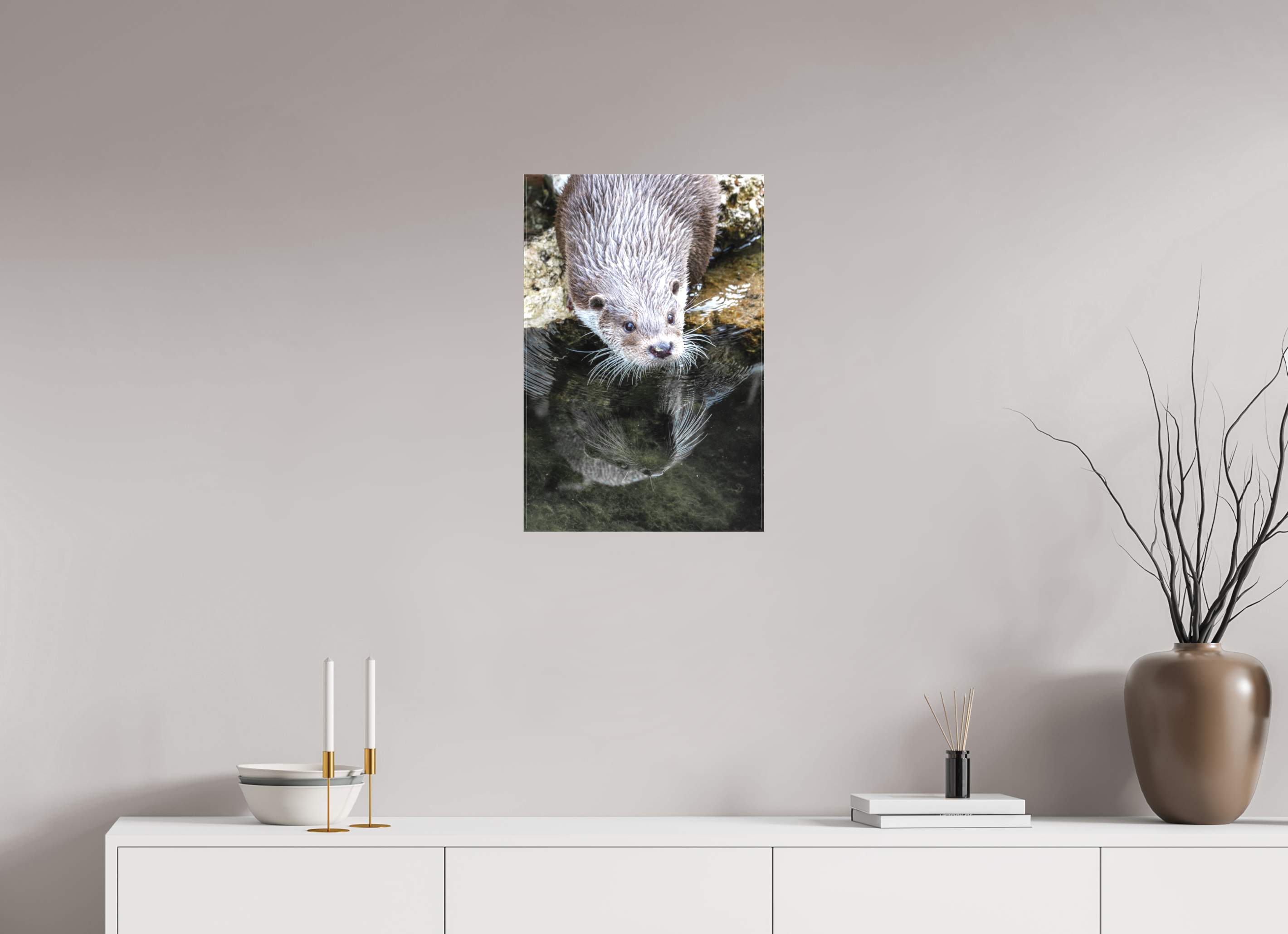 40 x 60 cm, Leinwand Otter Serenity