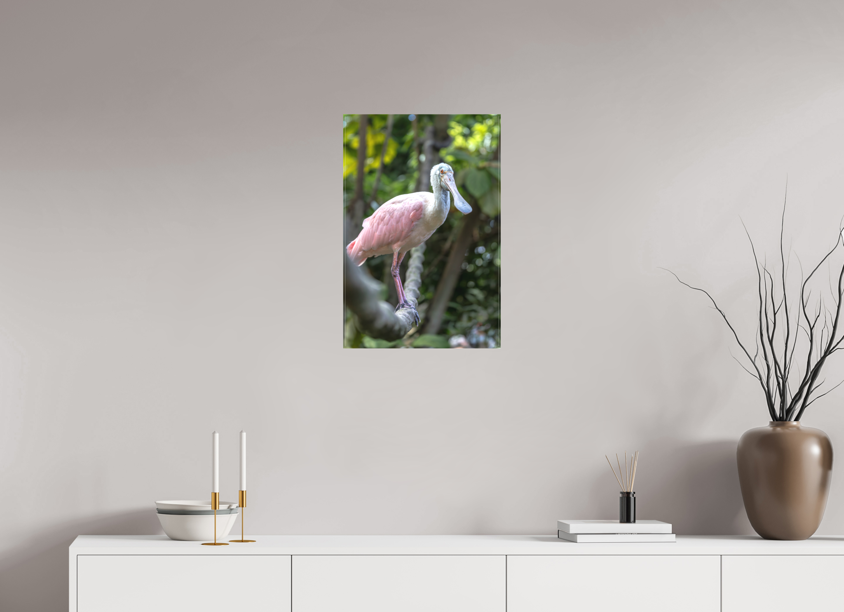 40 x 60 cm, Leinwand Pink in the Jungle