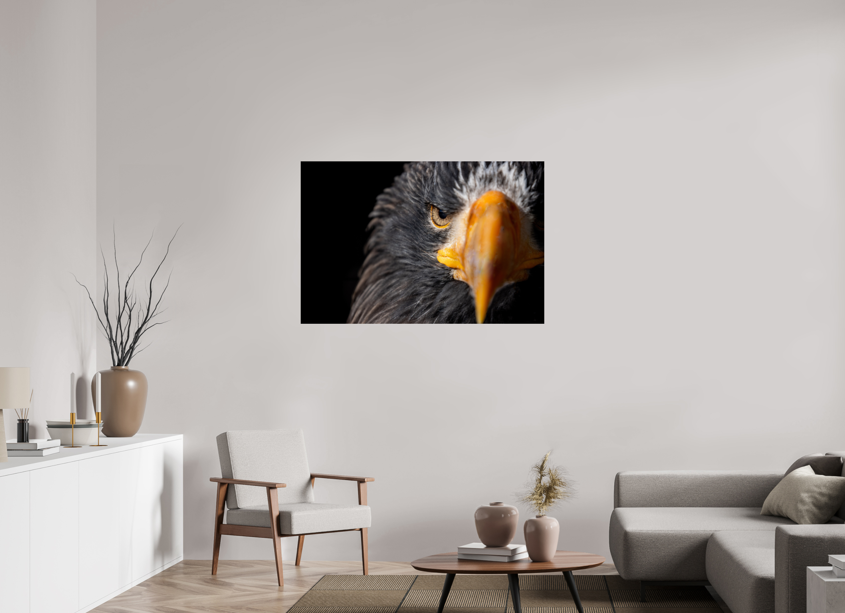 120 x 80 cm, Fine Art Print auf Alu-Dibond Piercing Gaze