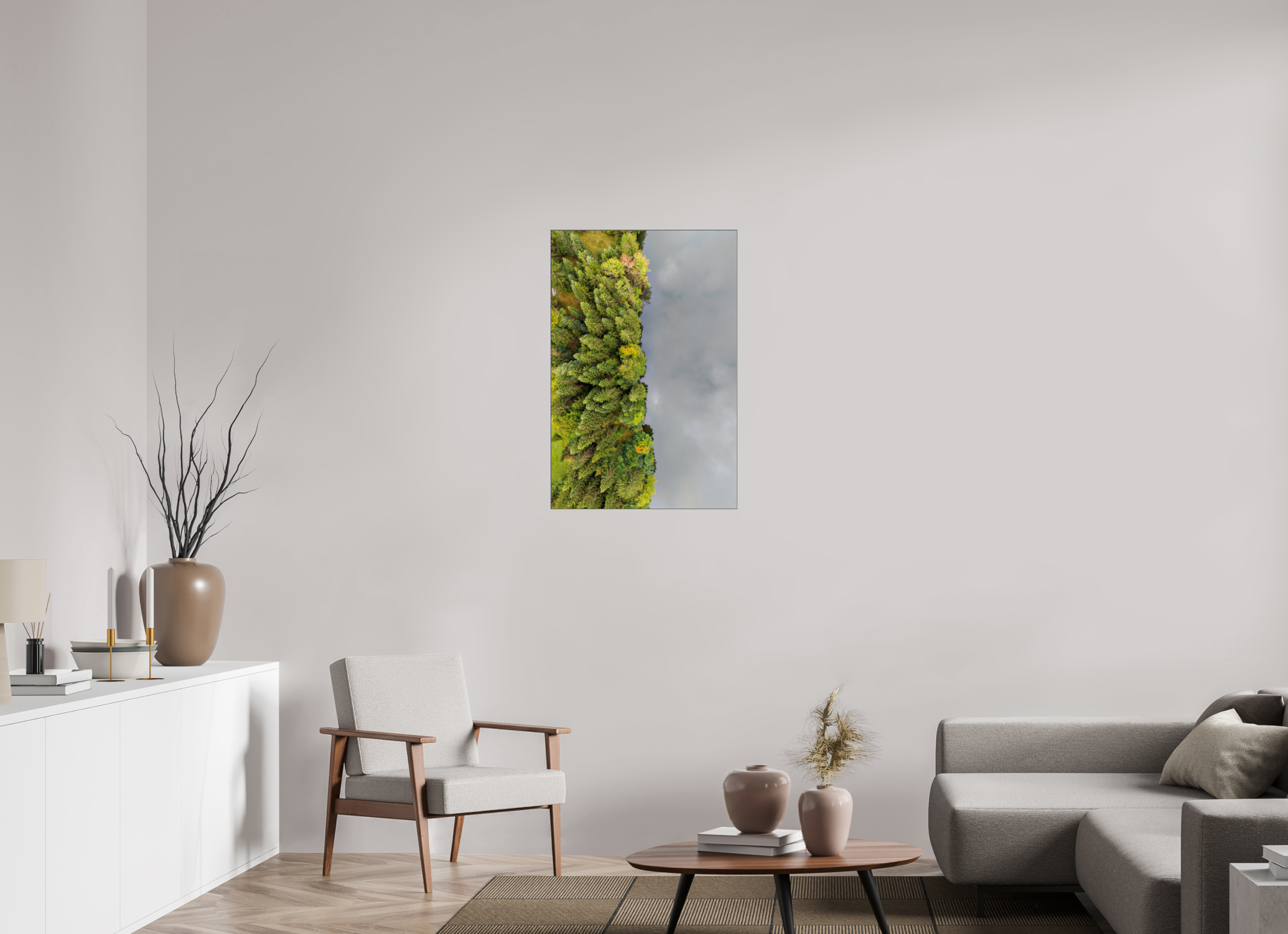 60 x 90 cm, Foto-Abzug hinter Acrylglas glänzend Emerald Shore