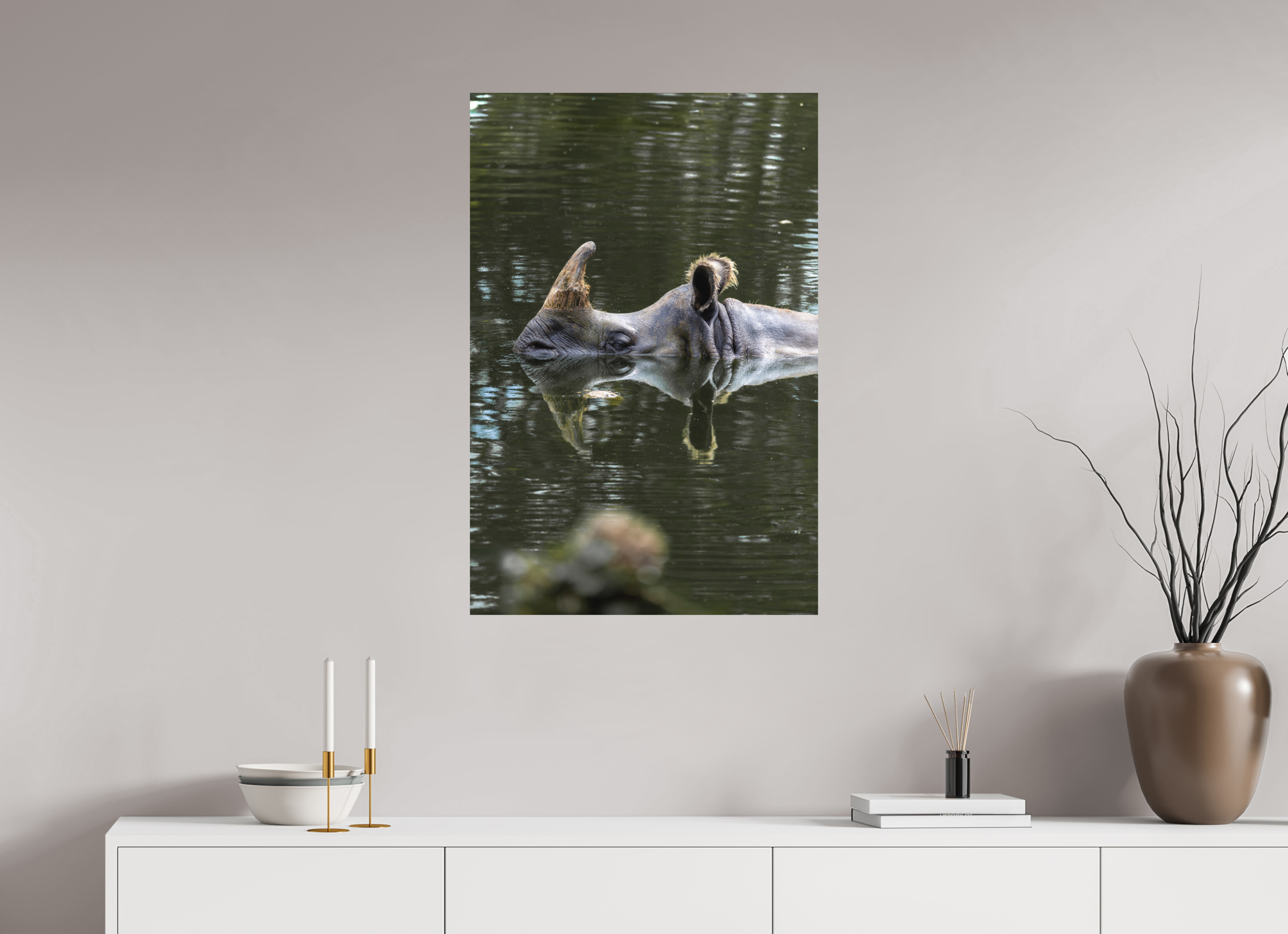 60 x 90 cm, Fine-Art Print Matt Mirror of the Wild