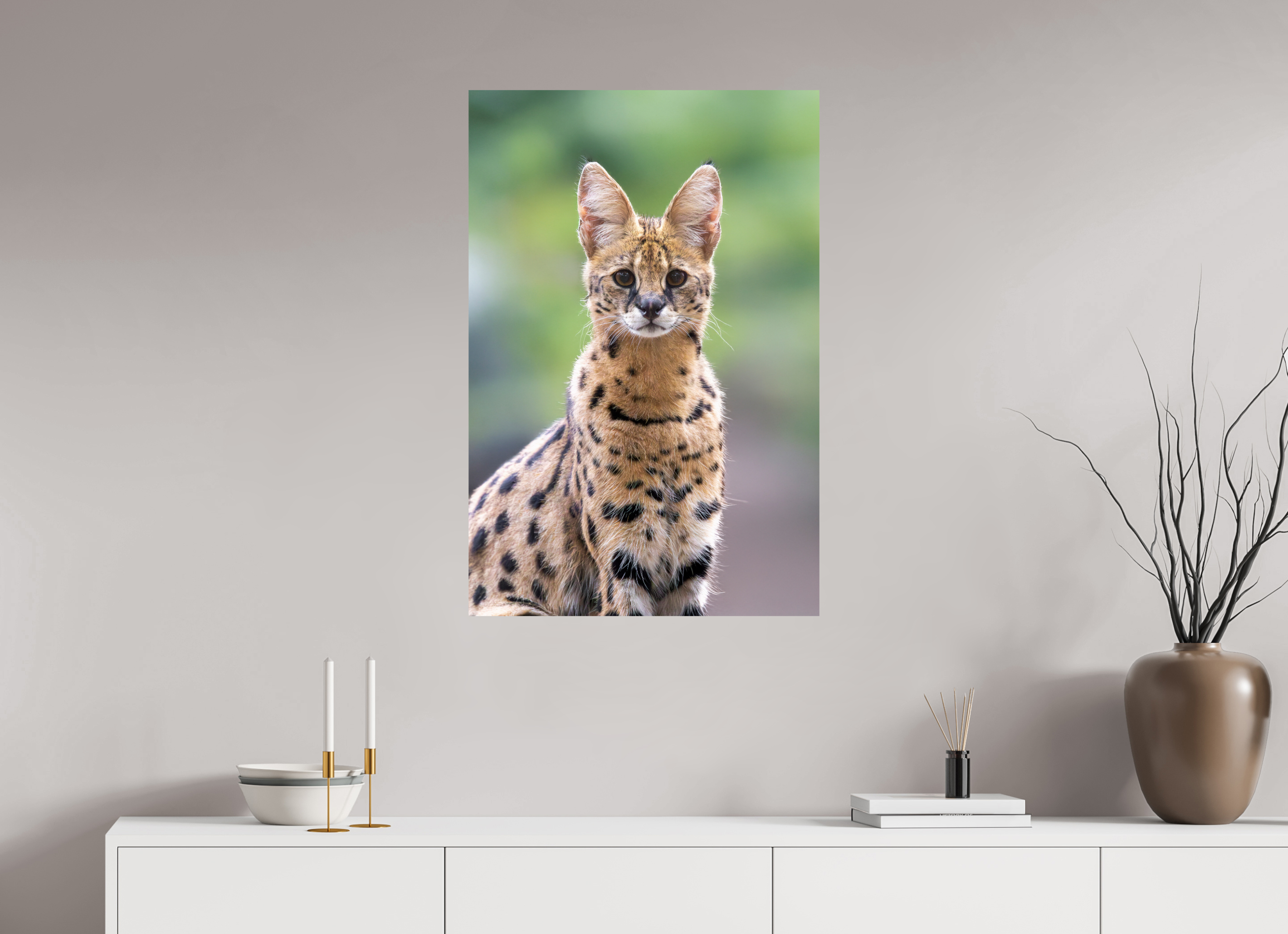 60 x 90 cm, Fine Art Print auf Alu-Dibond Savannah Spirit