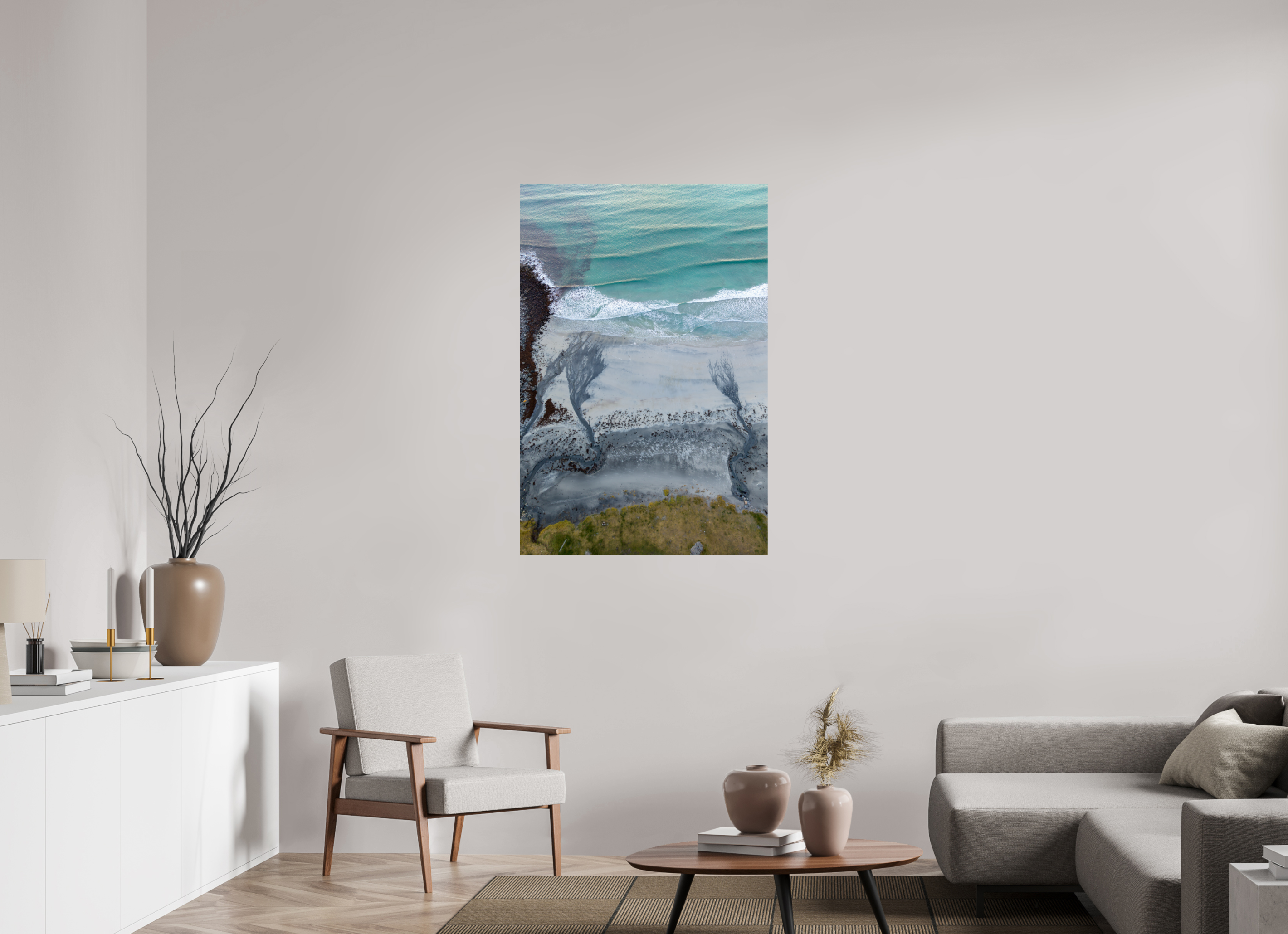 80 x 120 cm, Fine Art Print auf Alu-Dibond Coastal Harmony