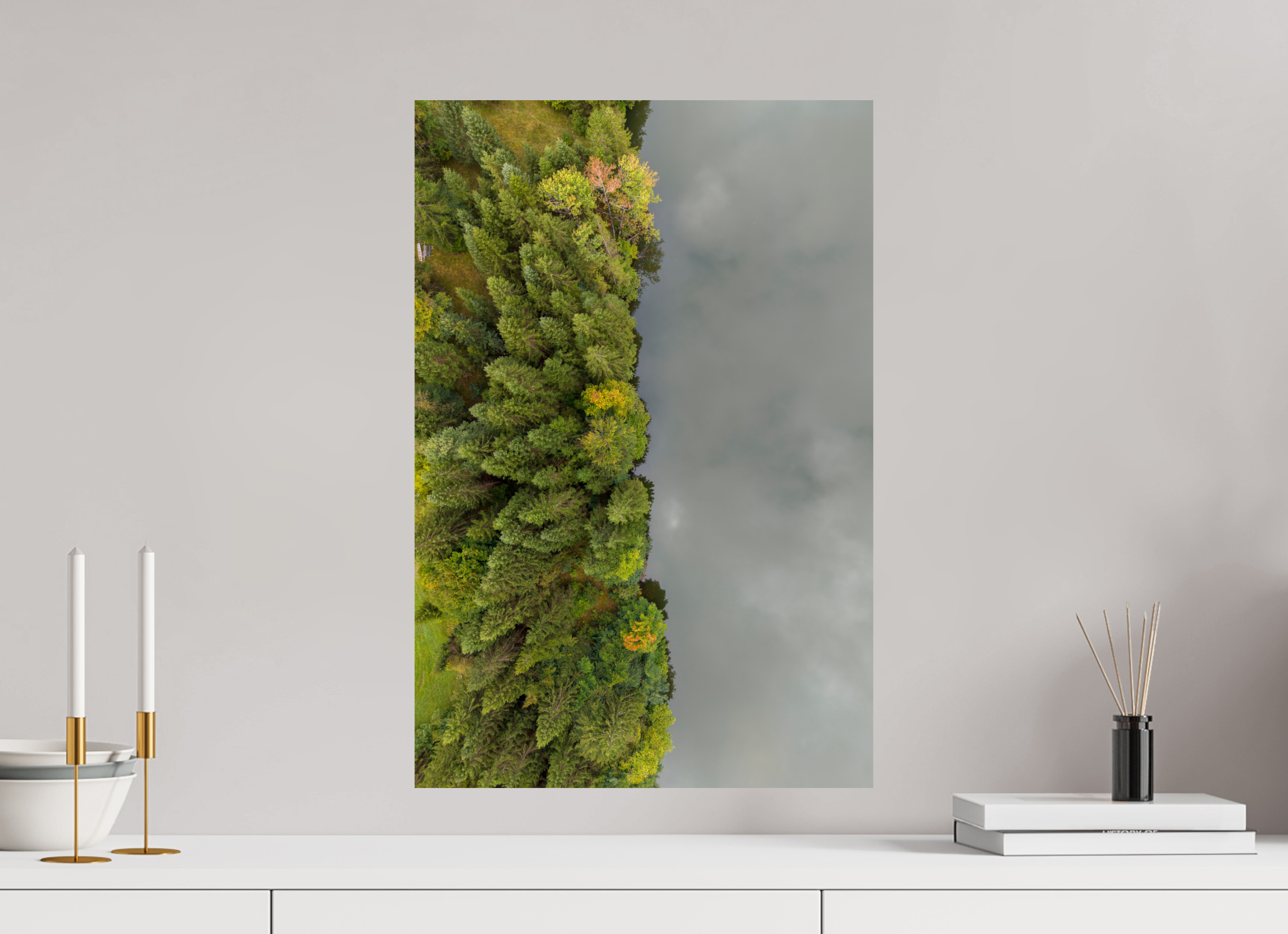 40 x 60 cm, Fine Art Print auf Alu-Dibond Emerald Shore