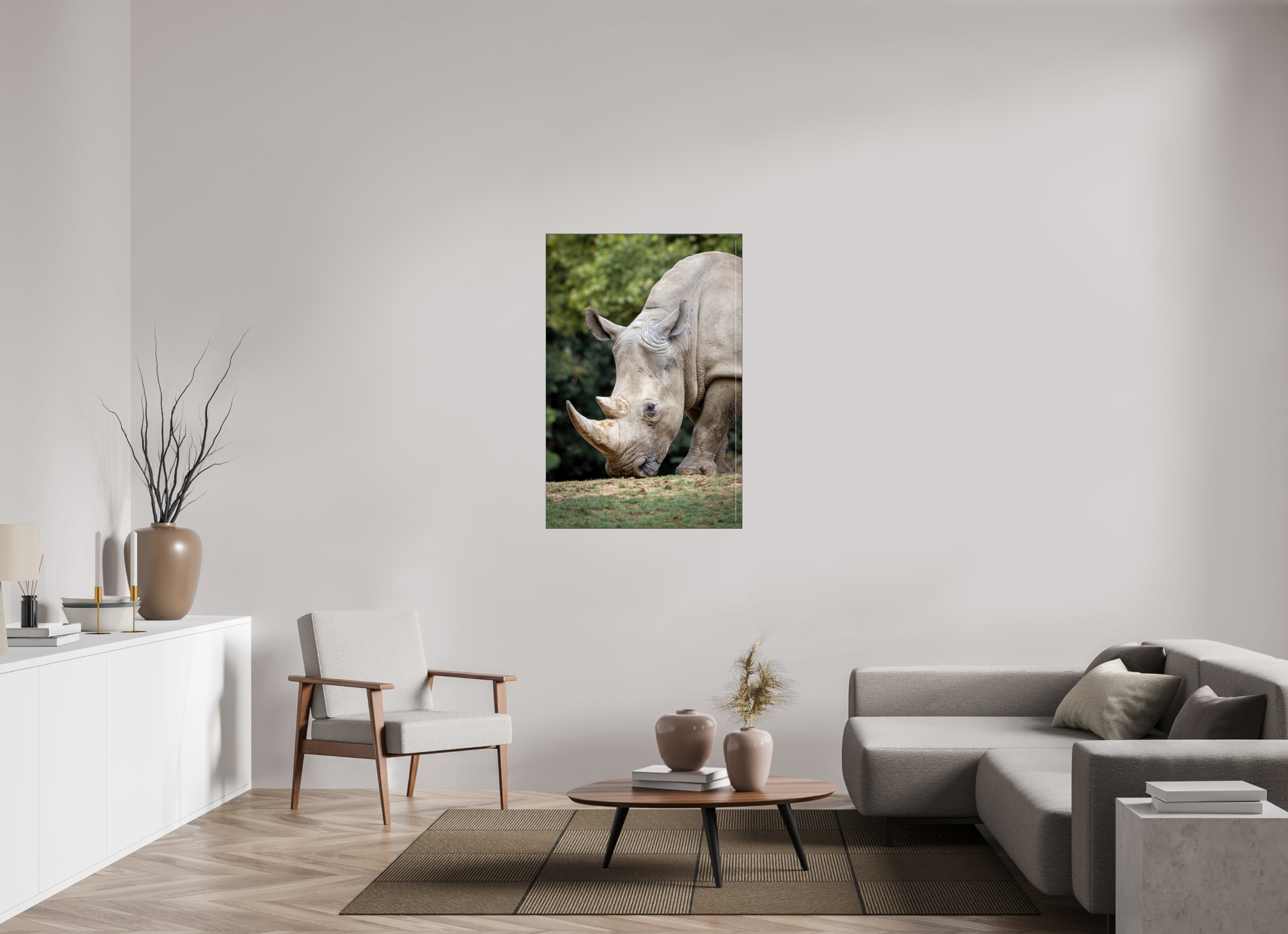 80 x 120 cm, Foto-Abzug hinter Acrylglas glänzend Gentle Grazer