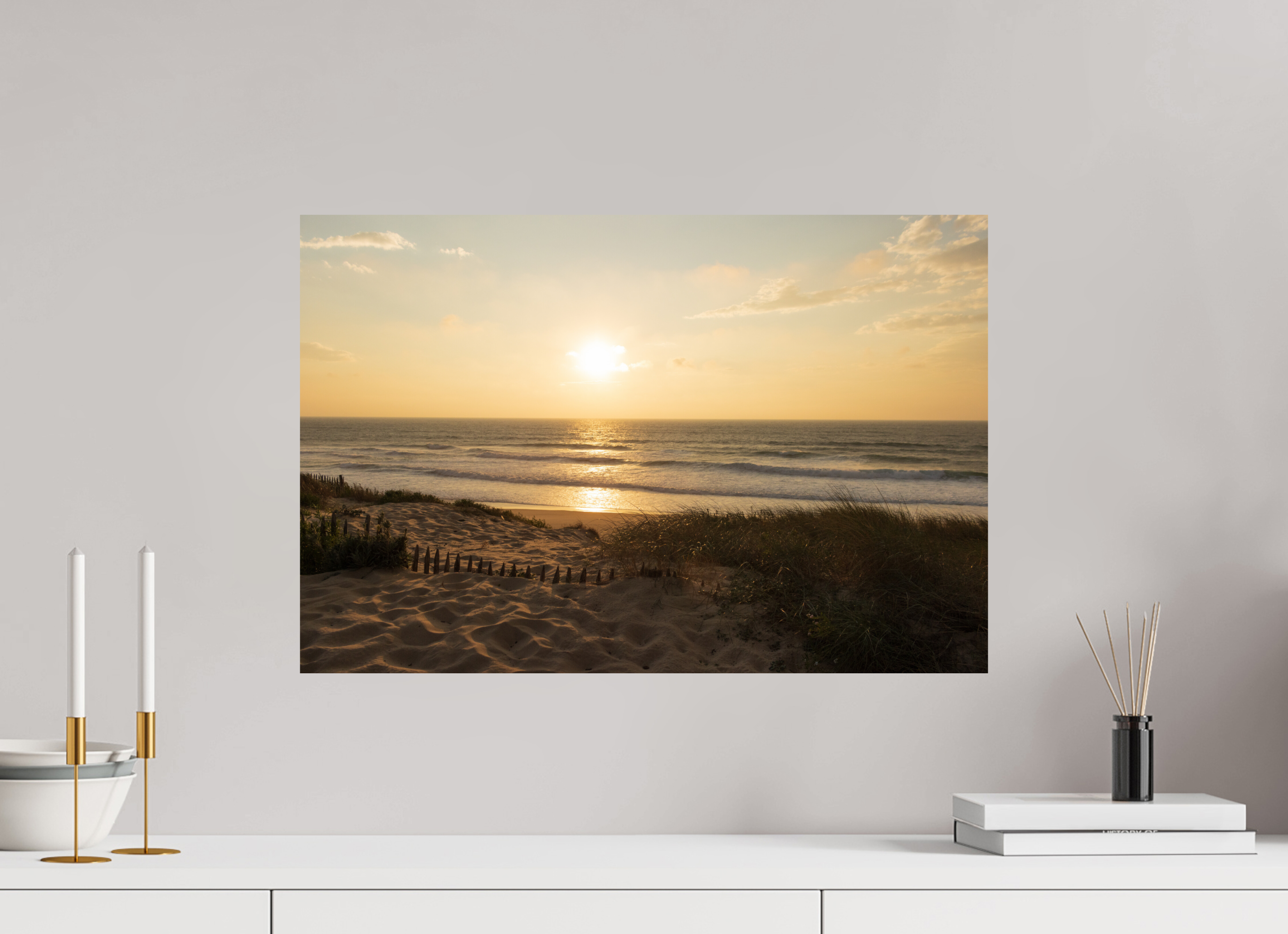 60 x 40 cm, Fine Art Print auf Alu-Dibond Atlantic Glow