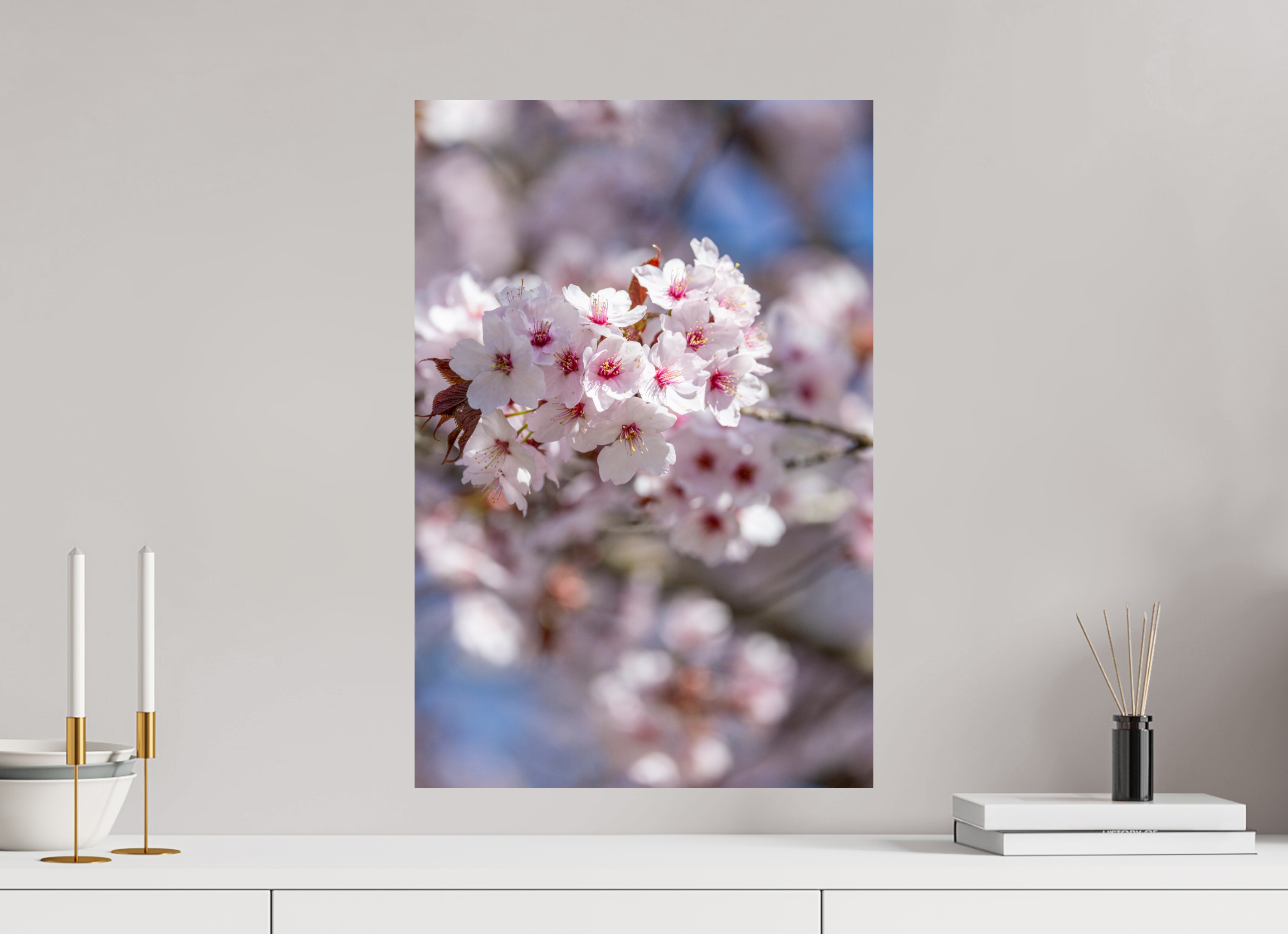 40 x 60 cm, Fine Art Print auf Alu-Dibond Cherry Blossom
