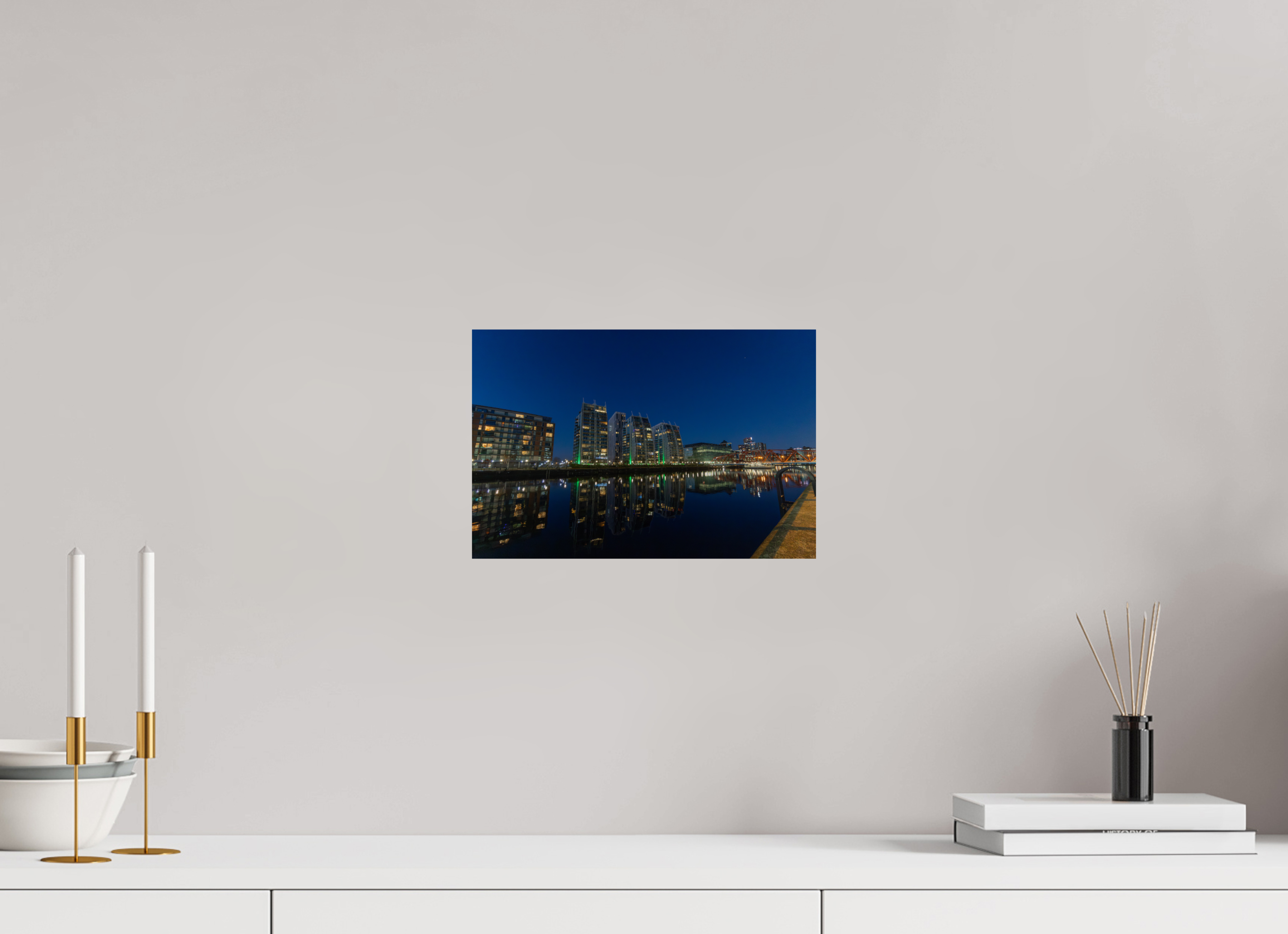 30 x 20 cm, Fine Art Print auf Alu-Dibond Neon Silence