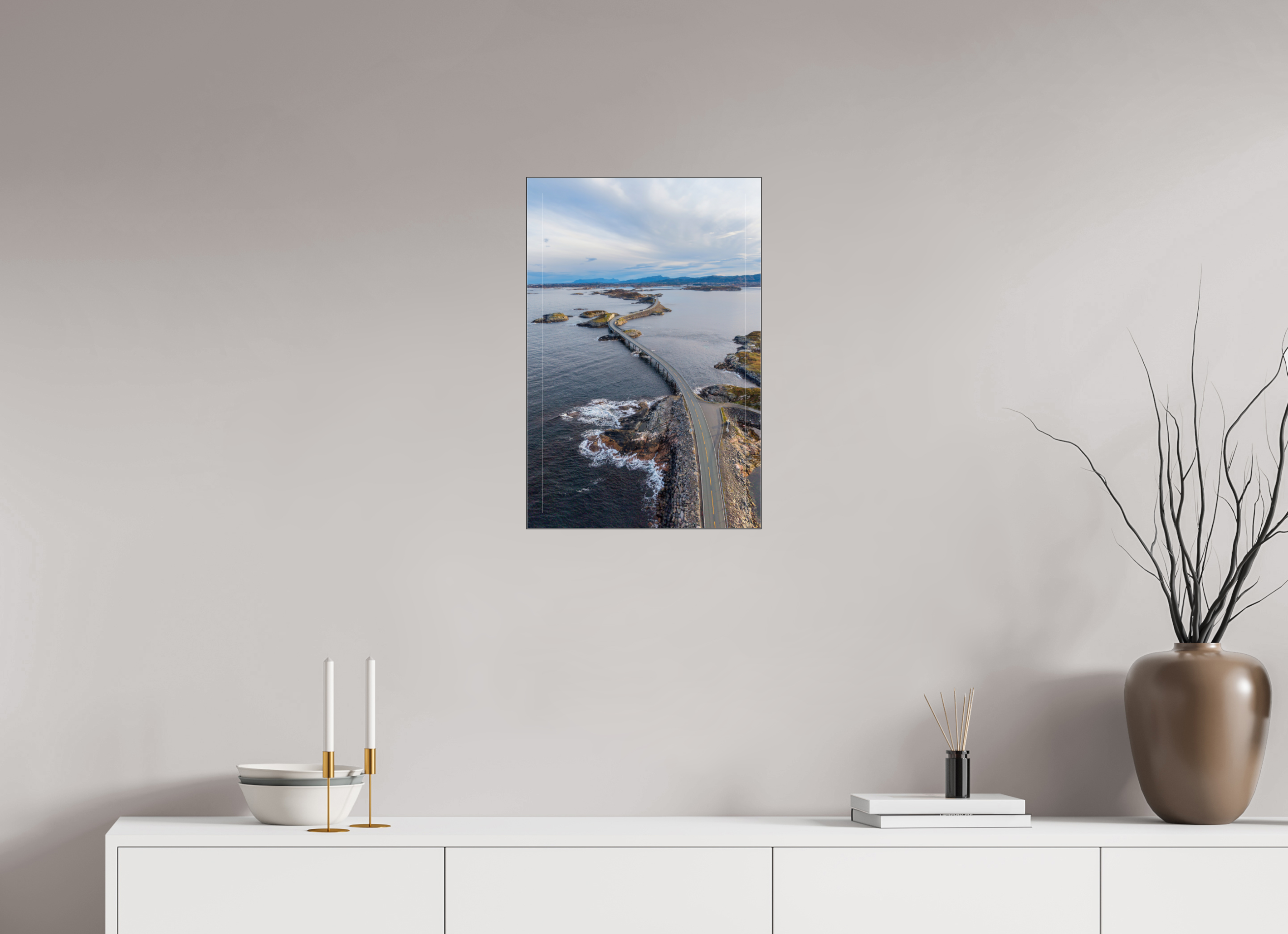 40 x 60 cm, Foto-Abzug hinter Acrylglas glänzend Curves of the Sea