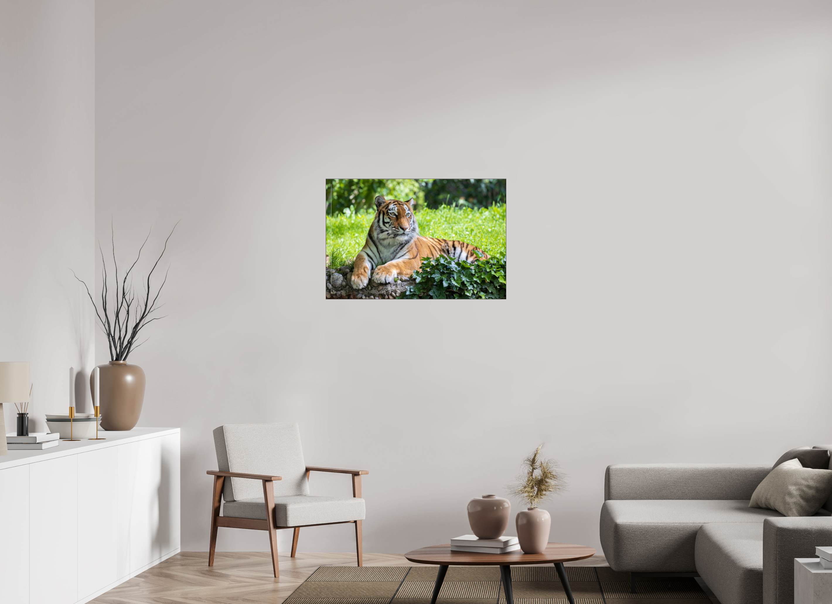 90 x 60 cm, Foto-Abzug hinter Acrylglas glänzend Resting Predator