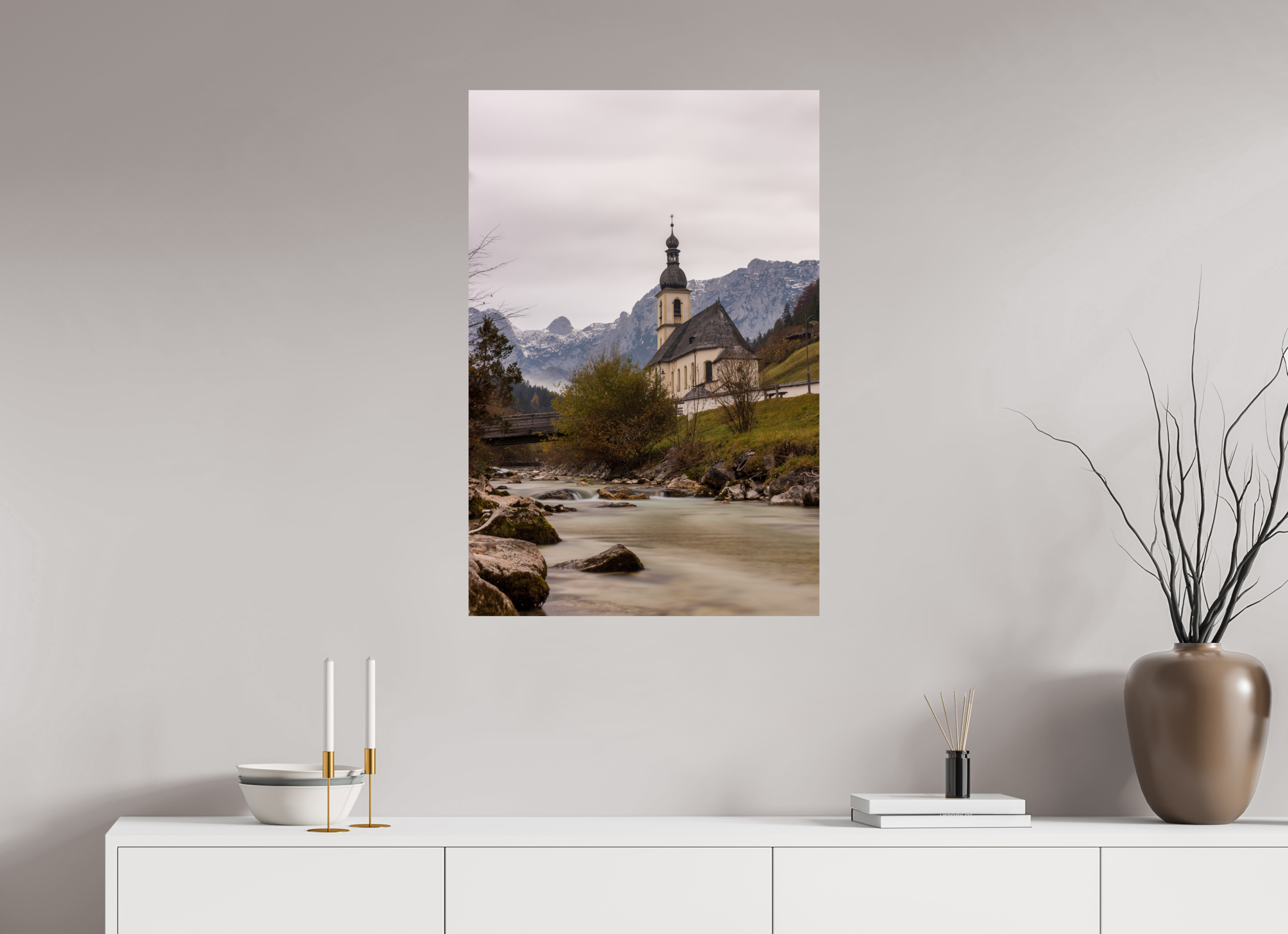 60 x 90 cm, Fine Art Print auf Alu-Dibond Sacred Stream