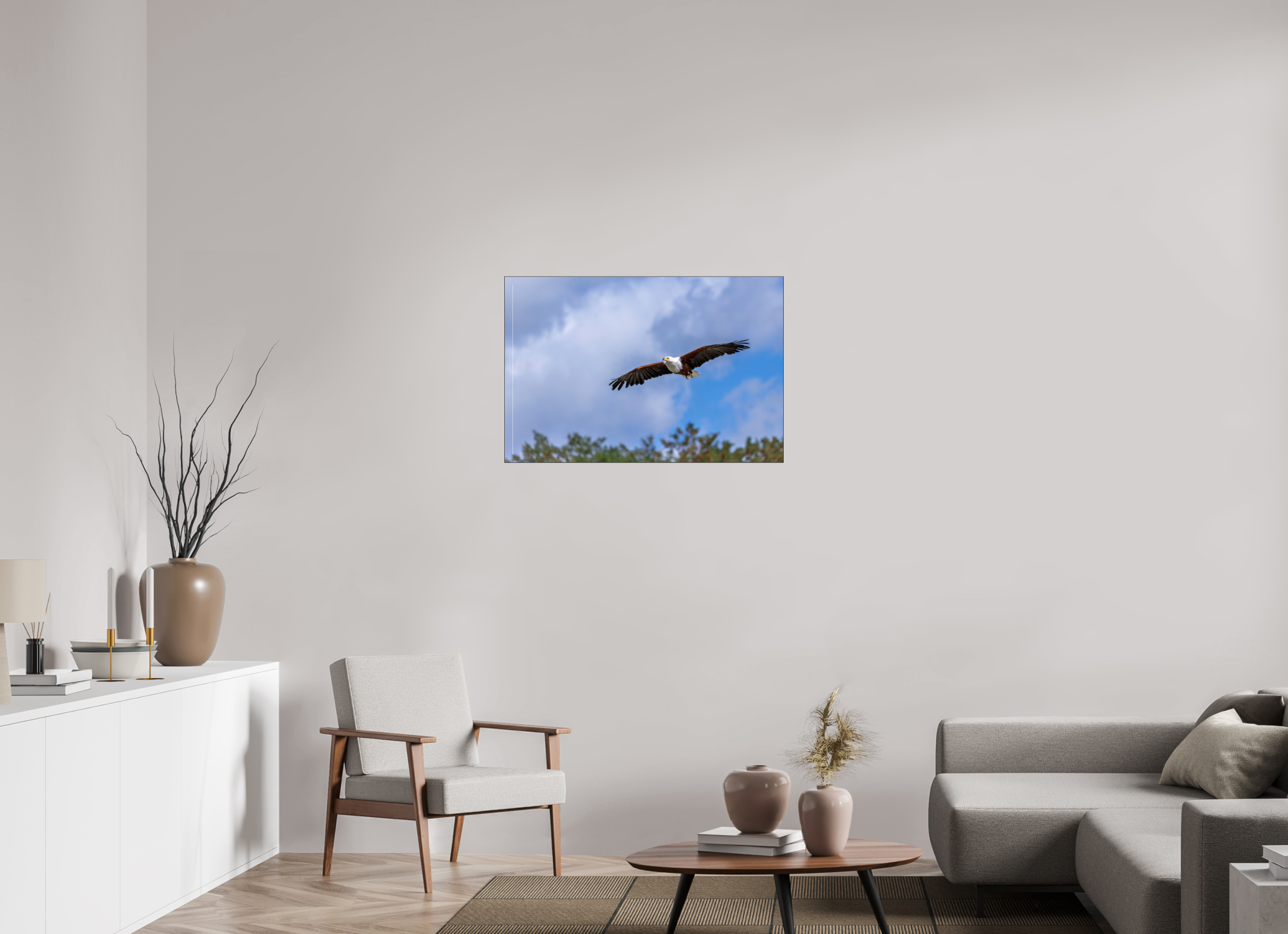 90 x 60 cm, Foto-Abzug hinter Acrylglas glänzend Wings of Africa