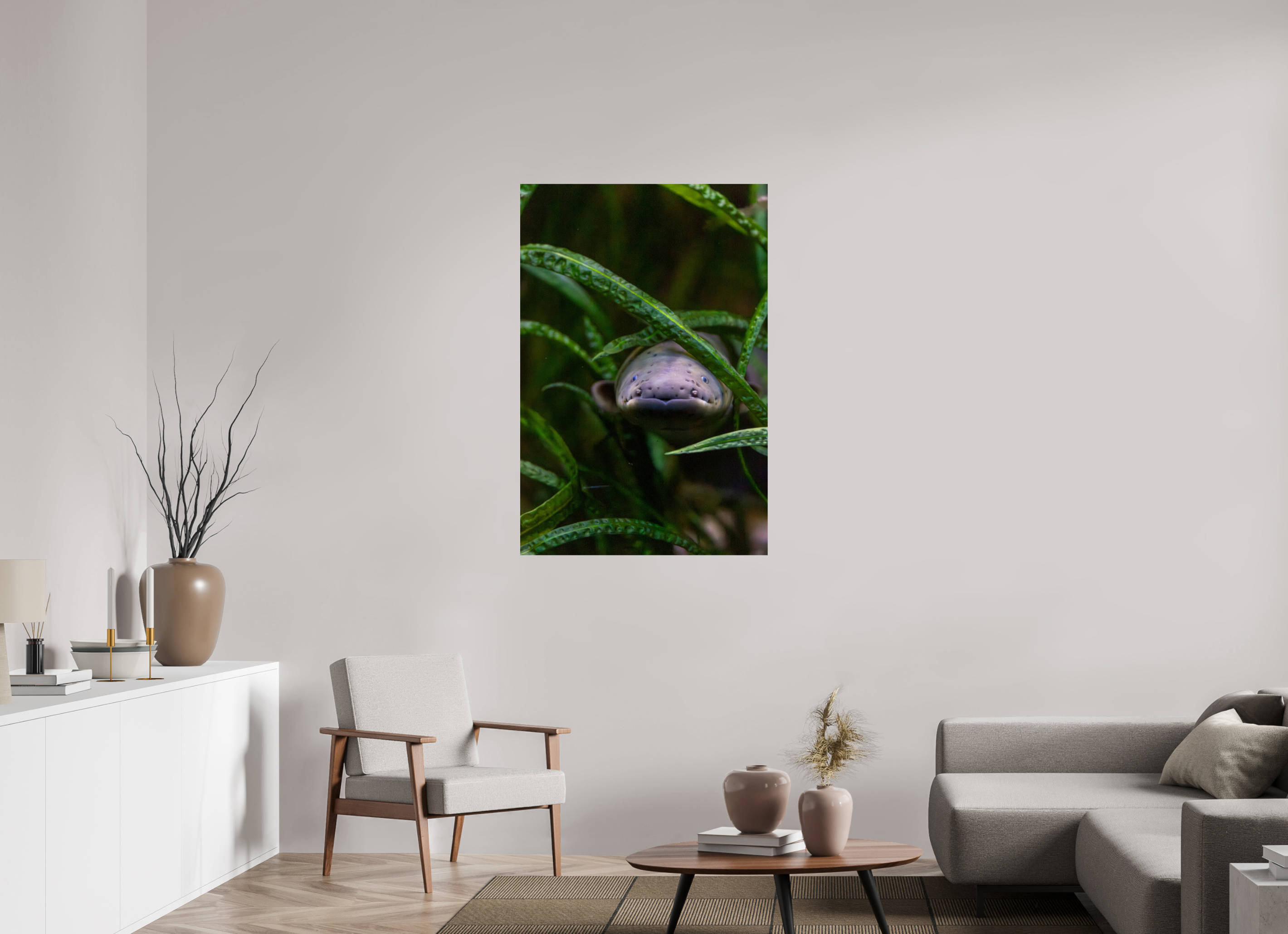 80 x 120 cm, Fine Art Print auf Alu-Dibond Electric Peek