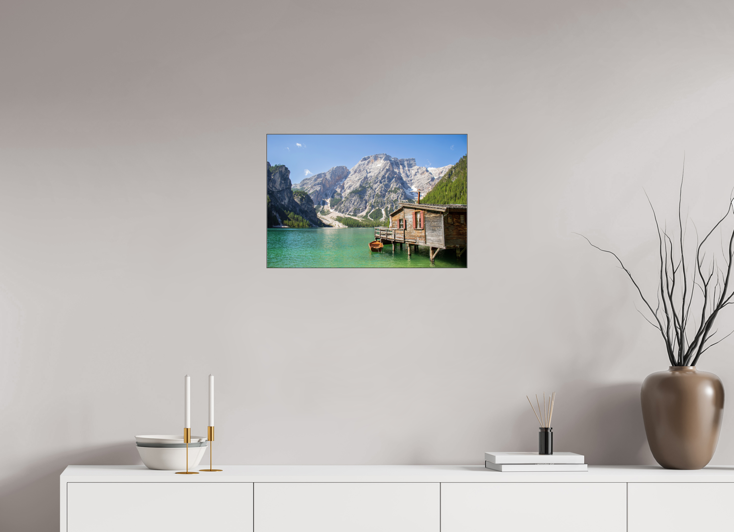 60 x 40 cm, Foto-Abzug hinter Acrylglas glänzend Mountain Haven