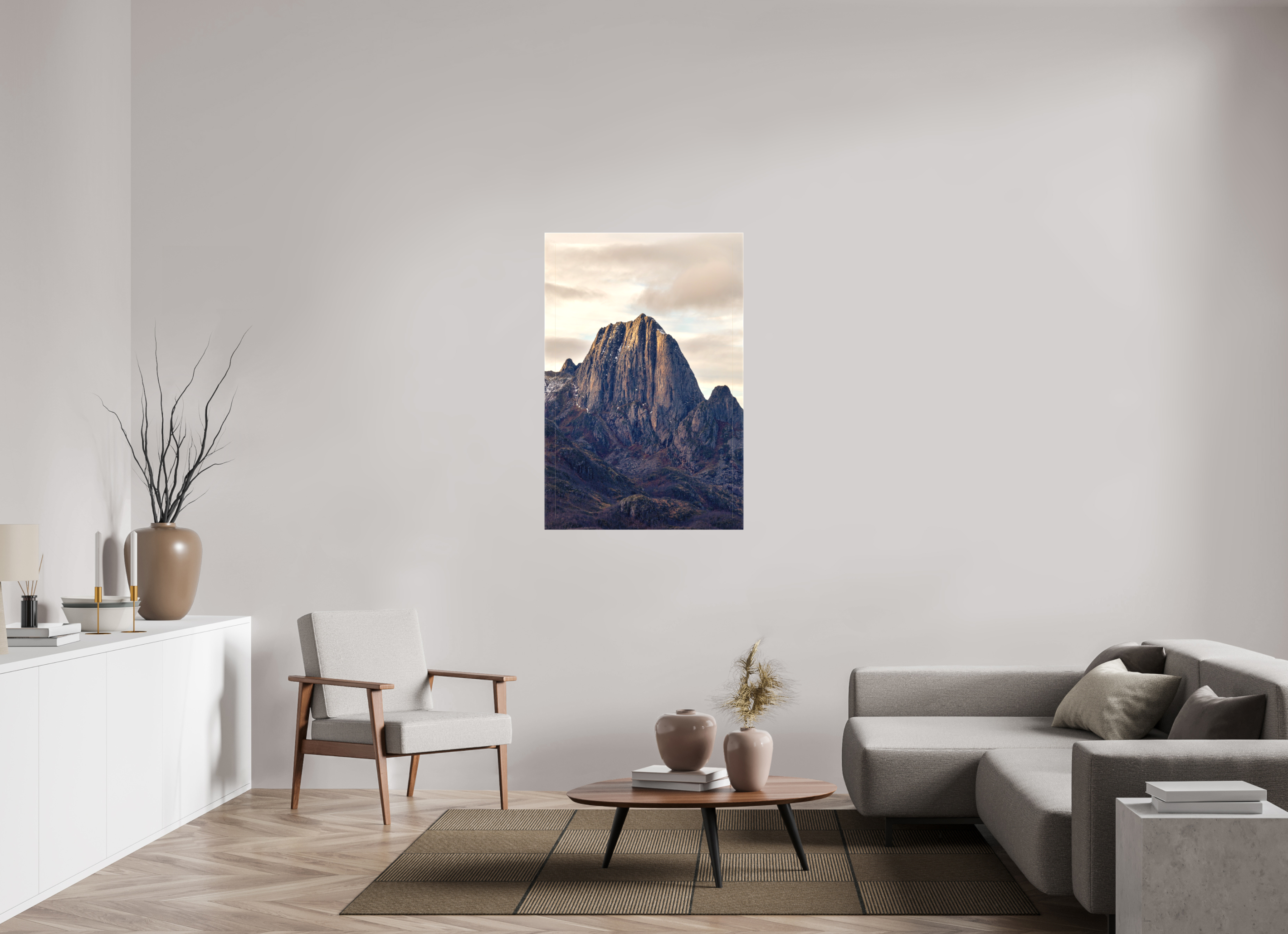 80 x 120 cm, Leinwand Summit Glow