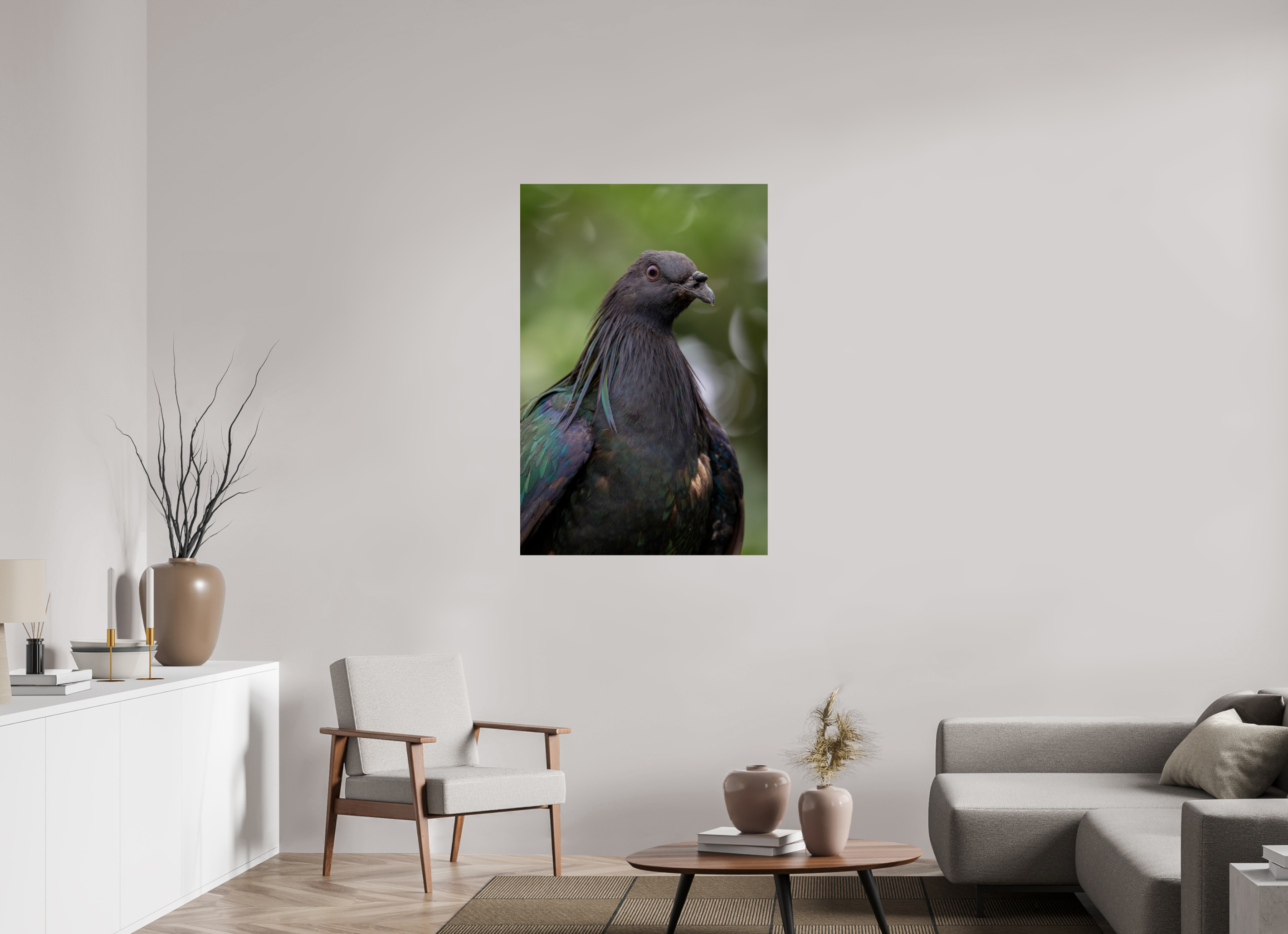 80 x 120 cm, Fine Art Print auf Alu-Dibond Midnight Collar