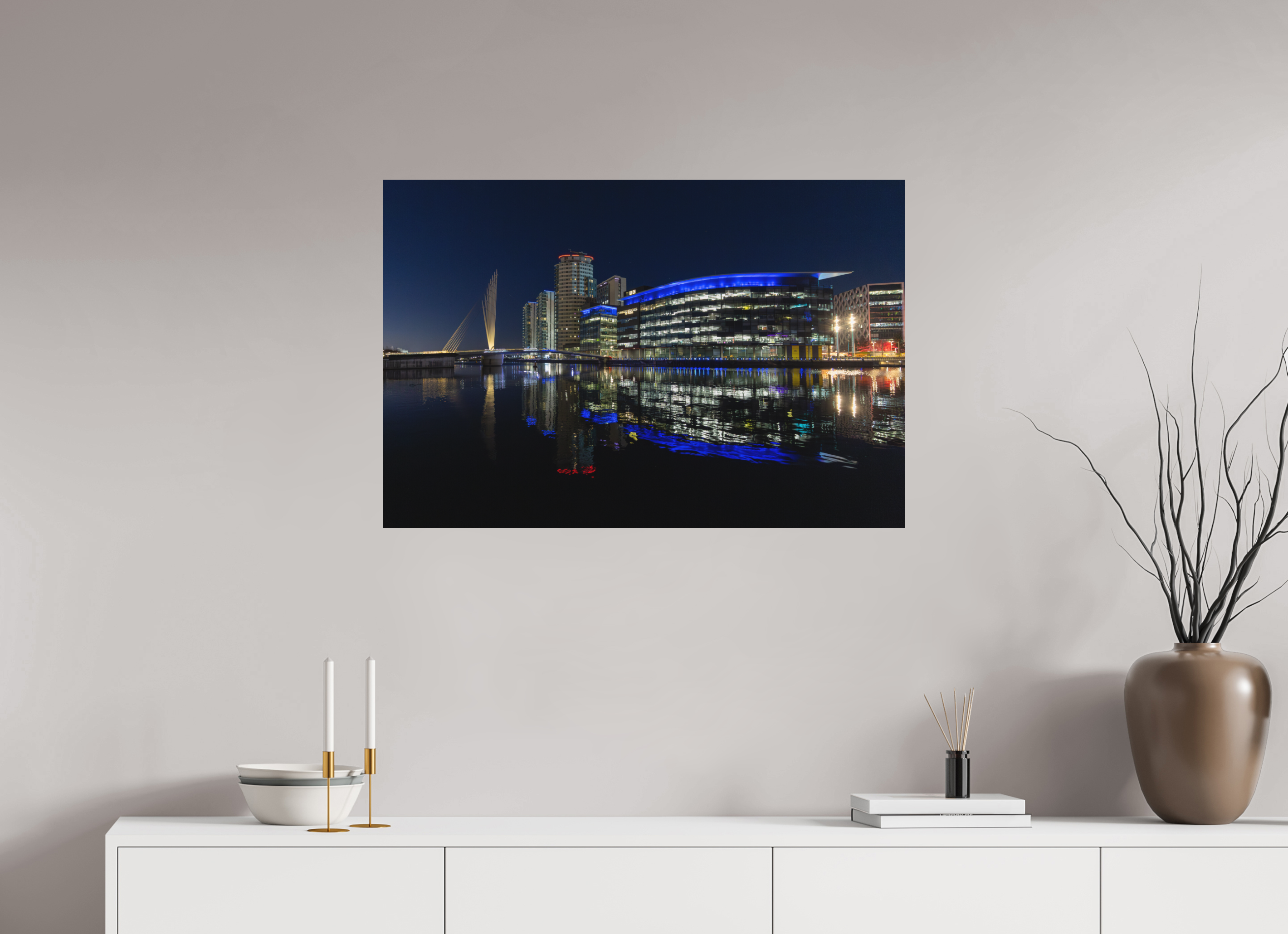 90 x 60 cm, Fine-Art Print Matt City After Dark