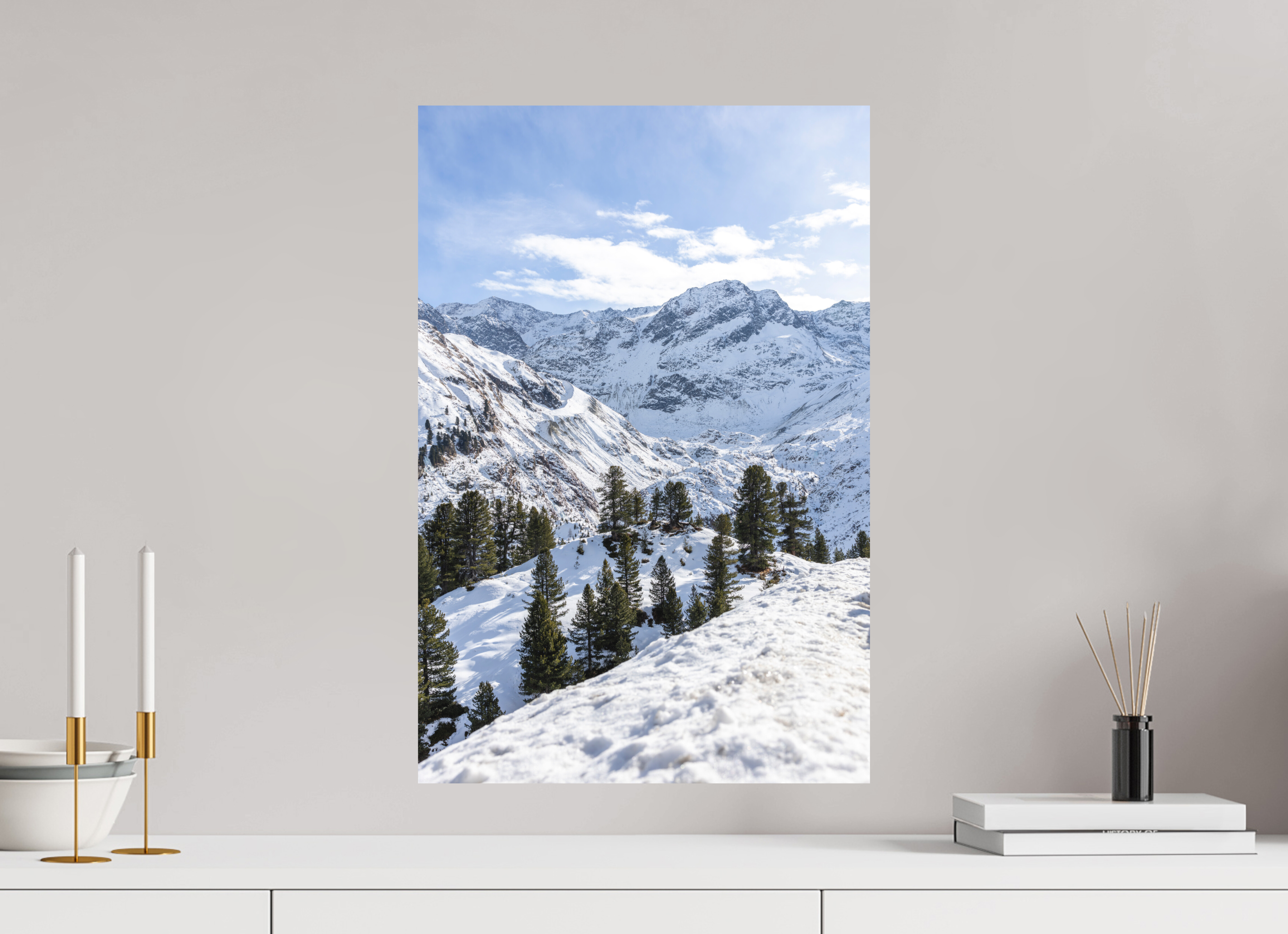 40 x 60 cm, Fine-Art Print Matt Alpine Frame