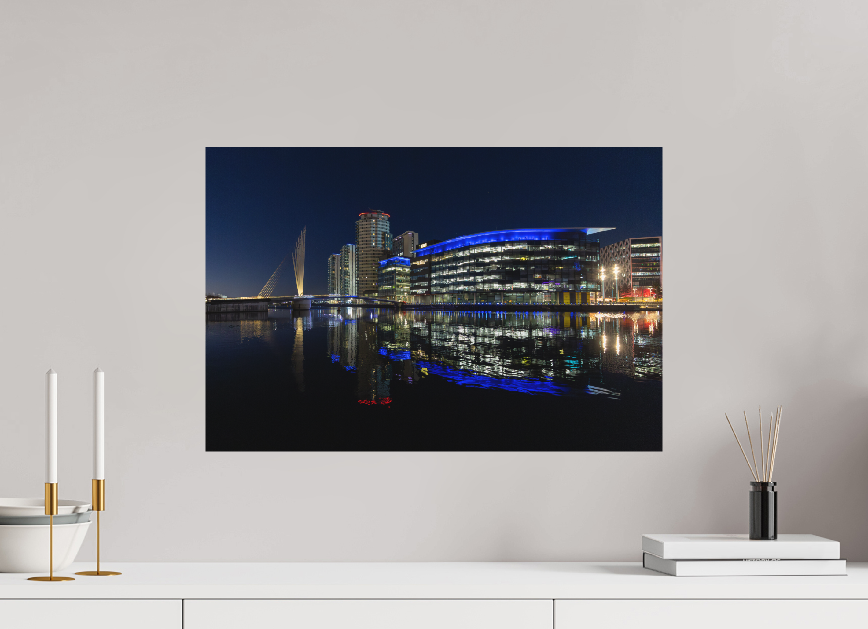 60 x 40 cm, Fine-Art Print Matt City After Dark