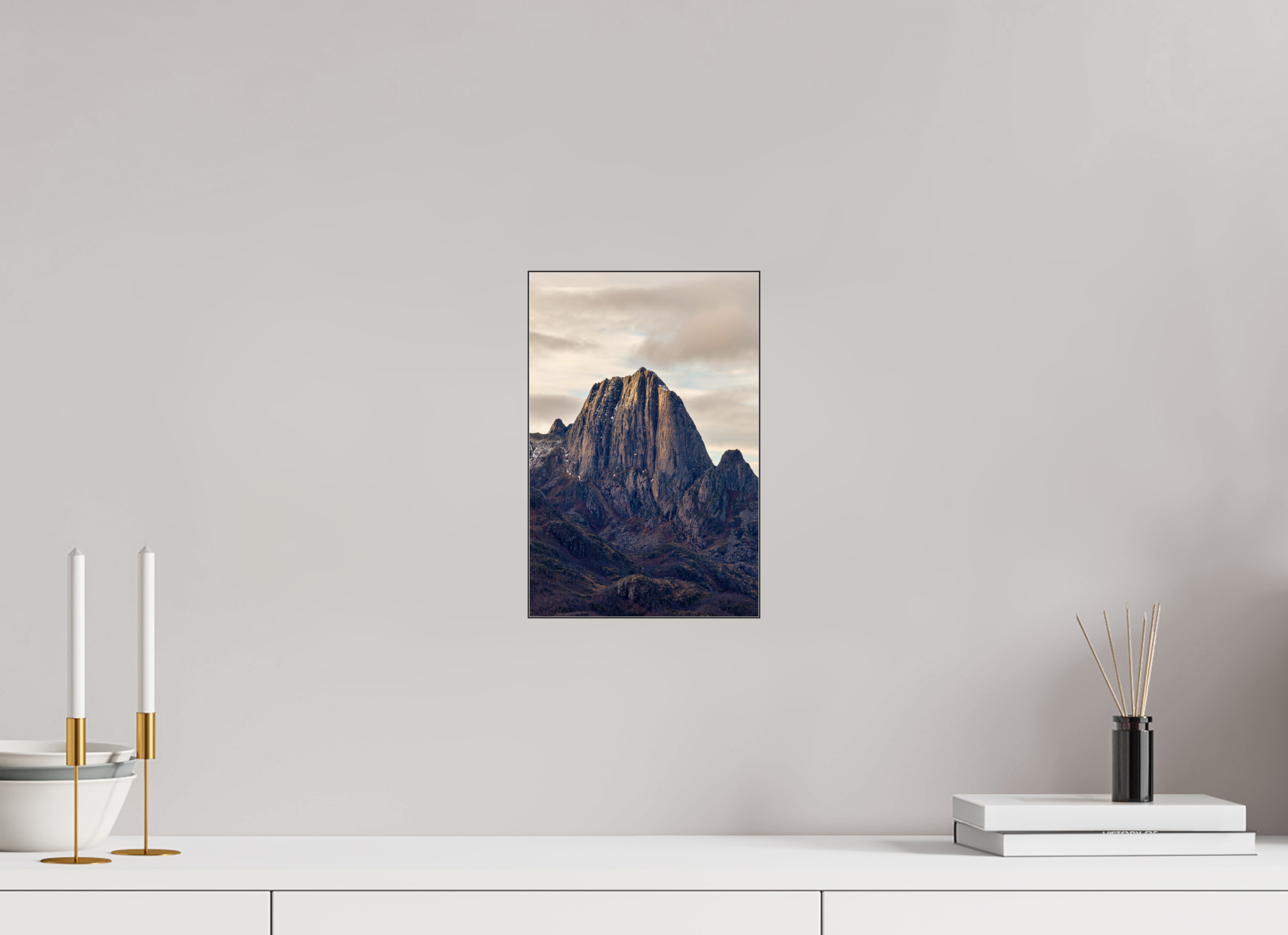 20 x 30 cm, Foto-Abzug hinter Acrylglas glänzend Summit Glow