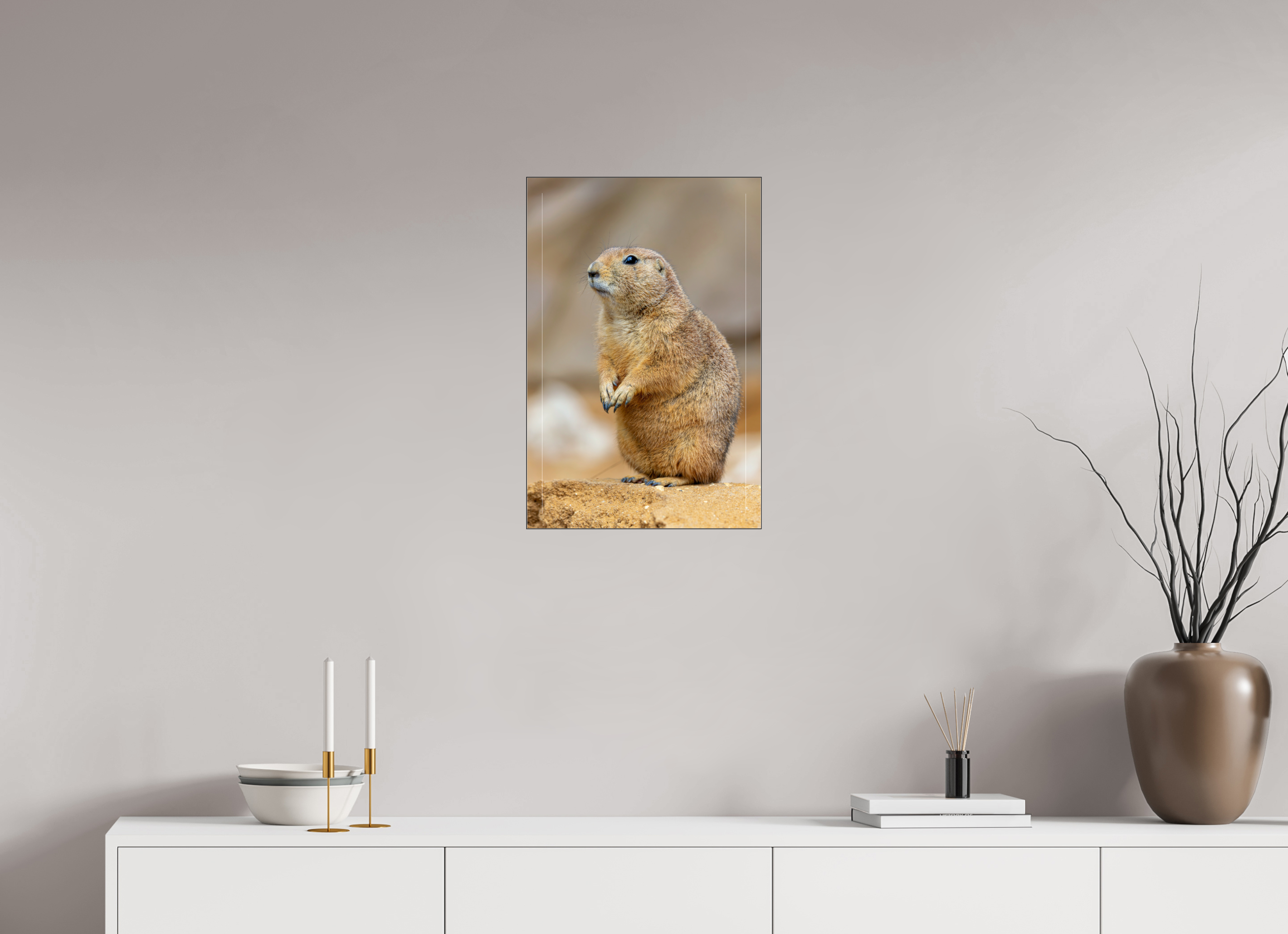 40 x 60 cm, Foto-Abzug hinter Acrylglas glänzend Standing Watch