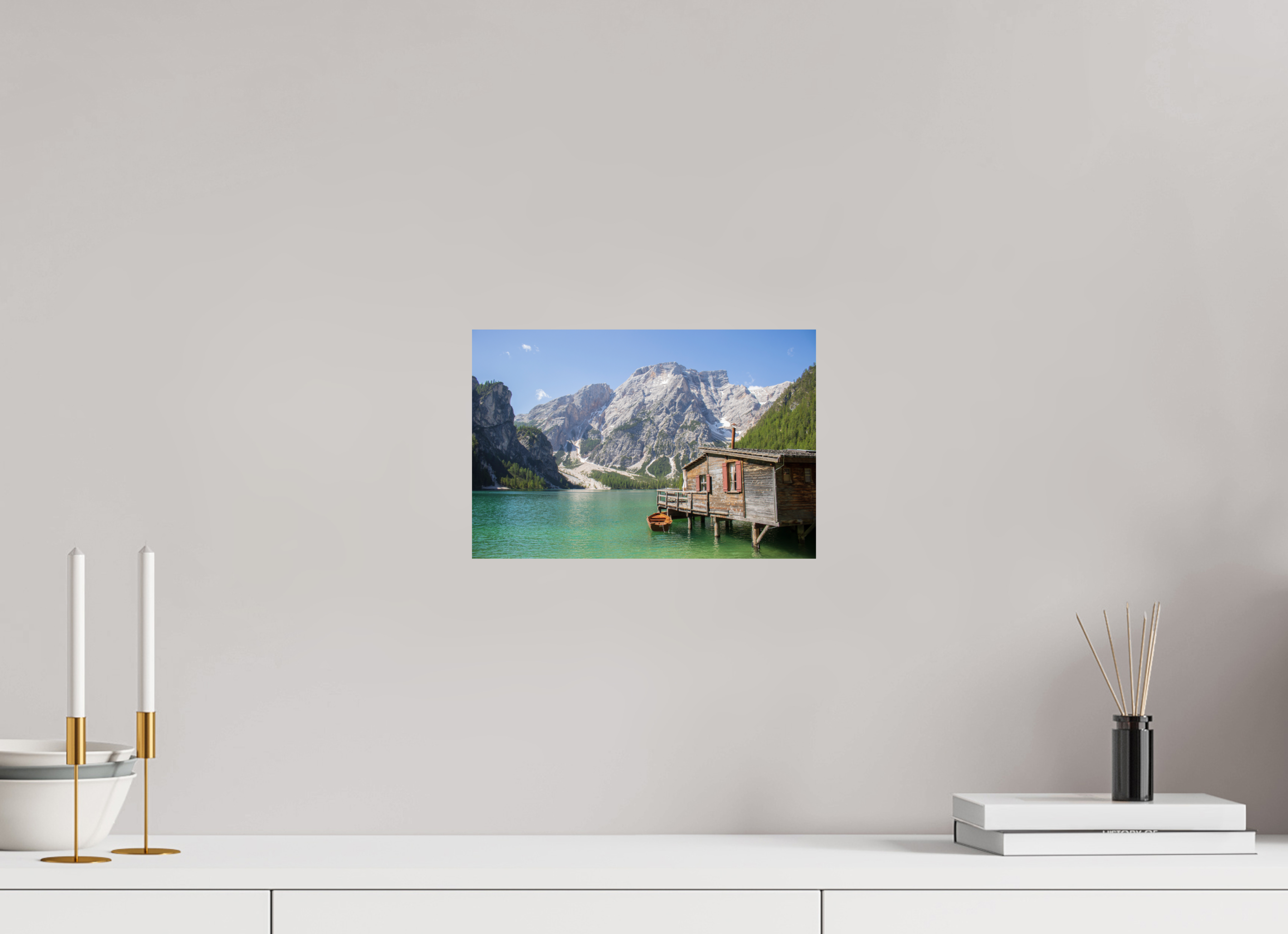 30 x 20 cm, Fine Art Print auf Alu-Dibond Mountain Haven
