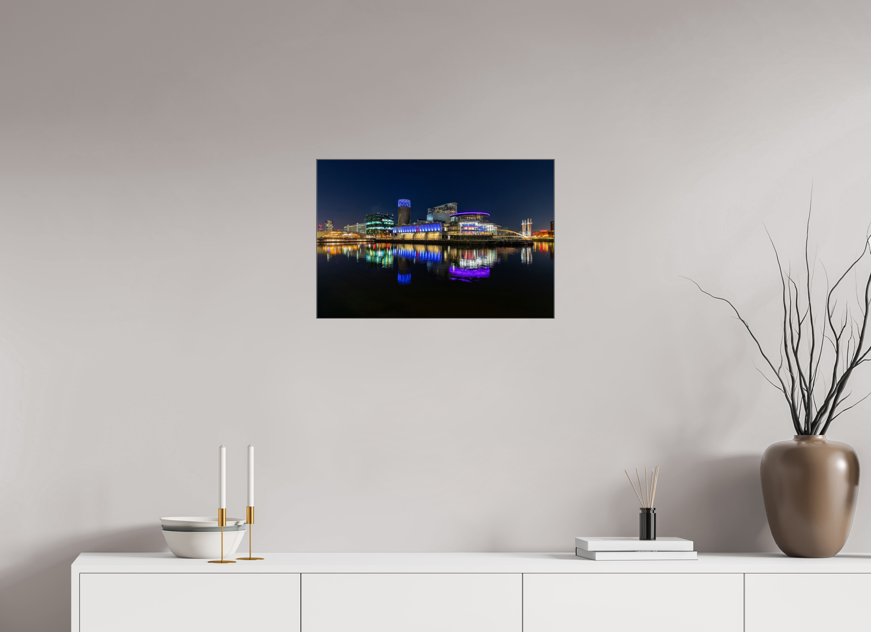 60 x 40 cm, Foto-Abzug hinter Acrylglas glänzend Urban Reflections
