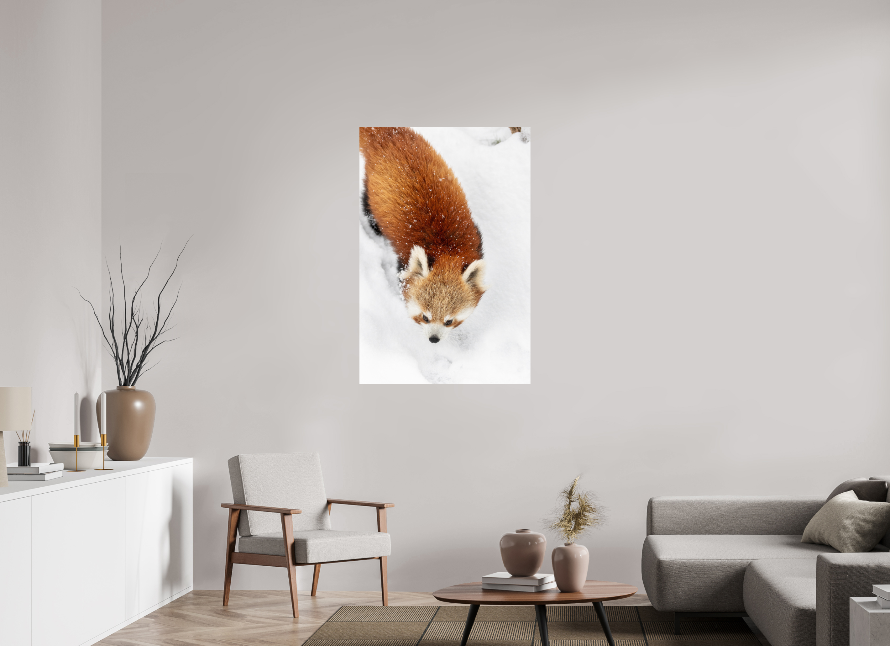 80 x 120 cm, Fine Art Print auf Alu-Dibond Snowbound Explorer