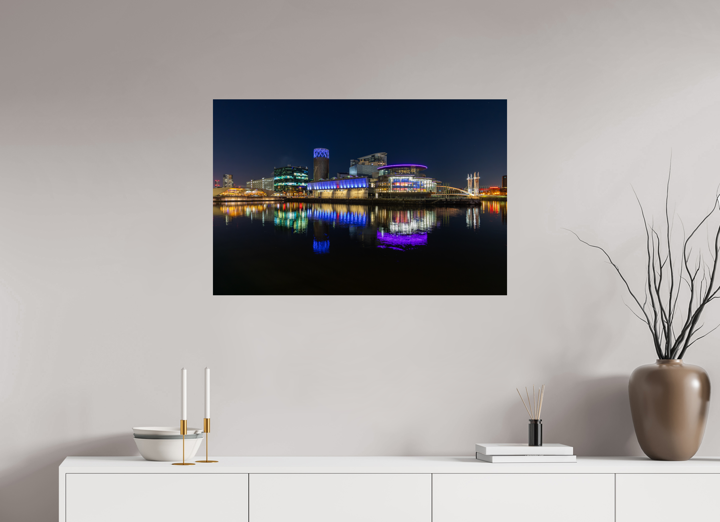 90 x 60 cm, Fine Art Print auf Alu-Dibond Urban Reflections