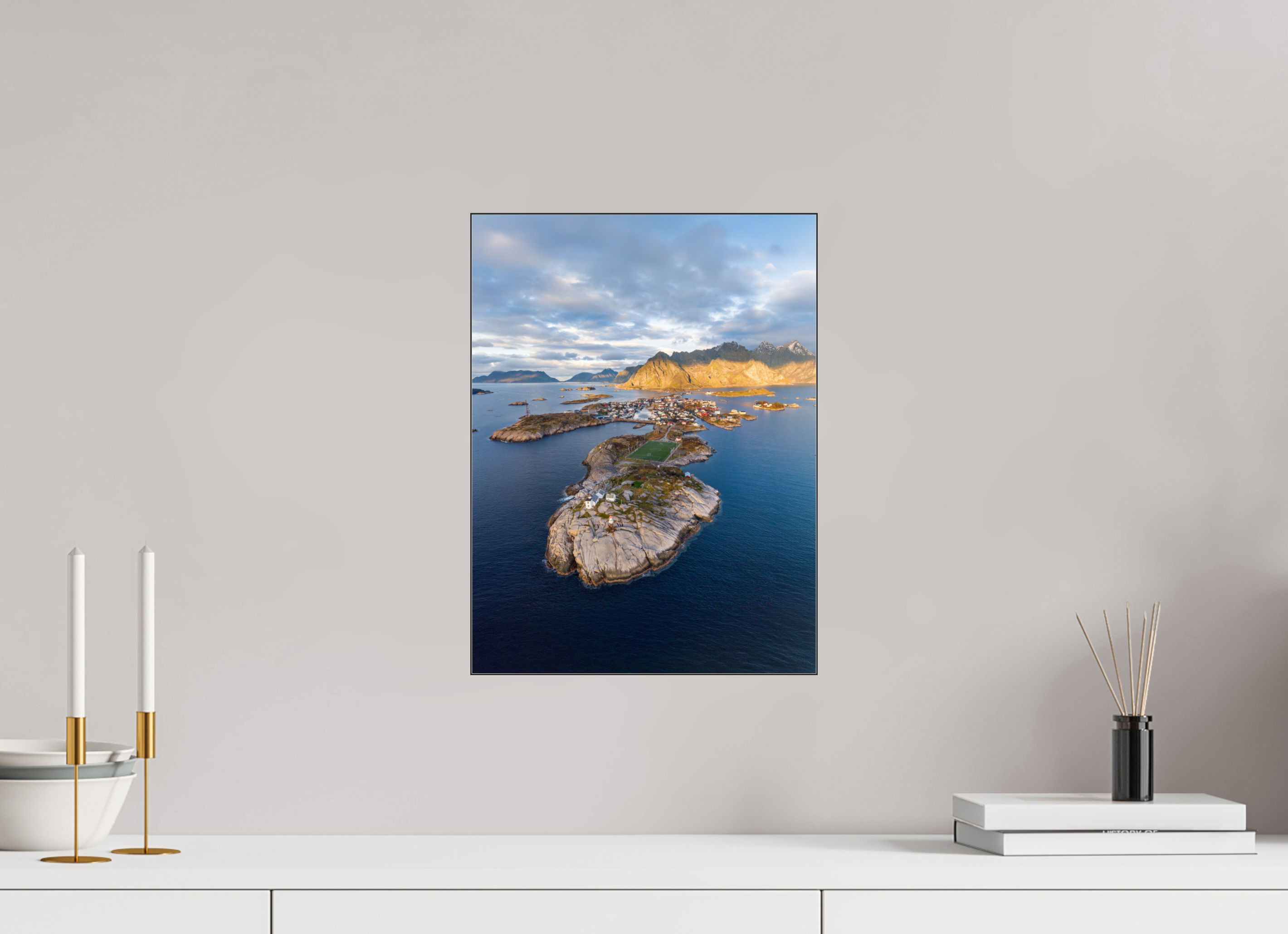 30 x 40 cm, Foto-Abzug hinter Acrylglas glänzend Norwegian Mosaic