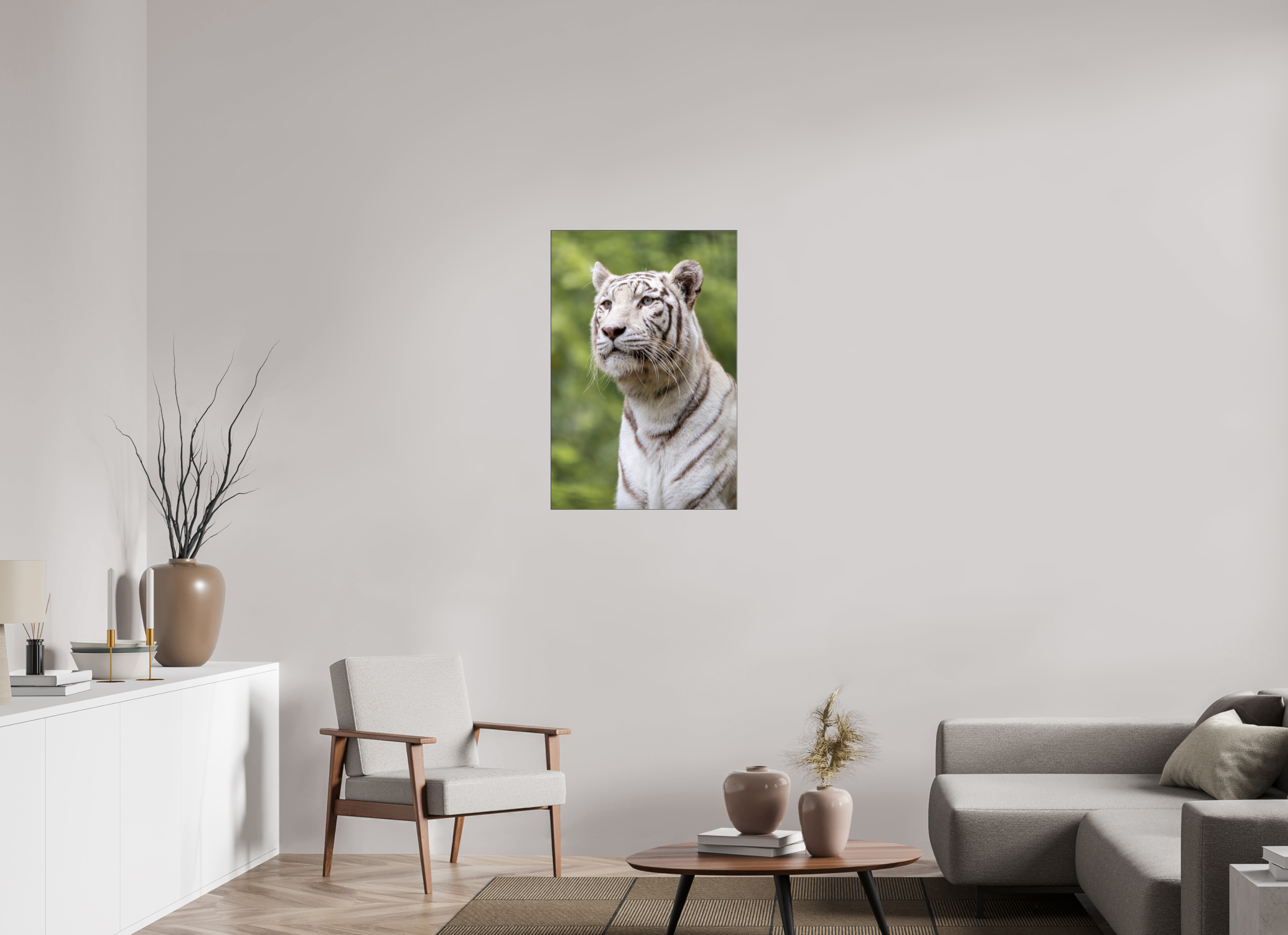 60 x 90 cm, Foto-Abzug hinter Acrylglas glänzend Gaze of the White King