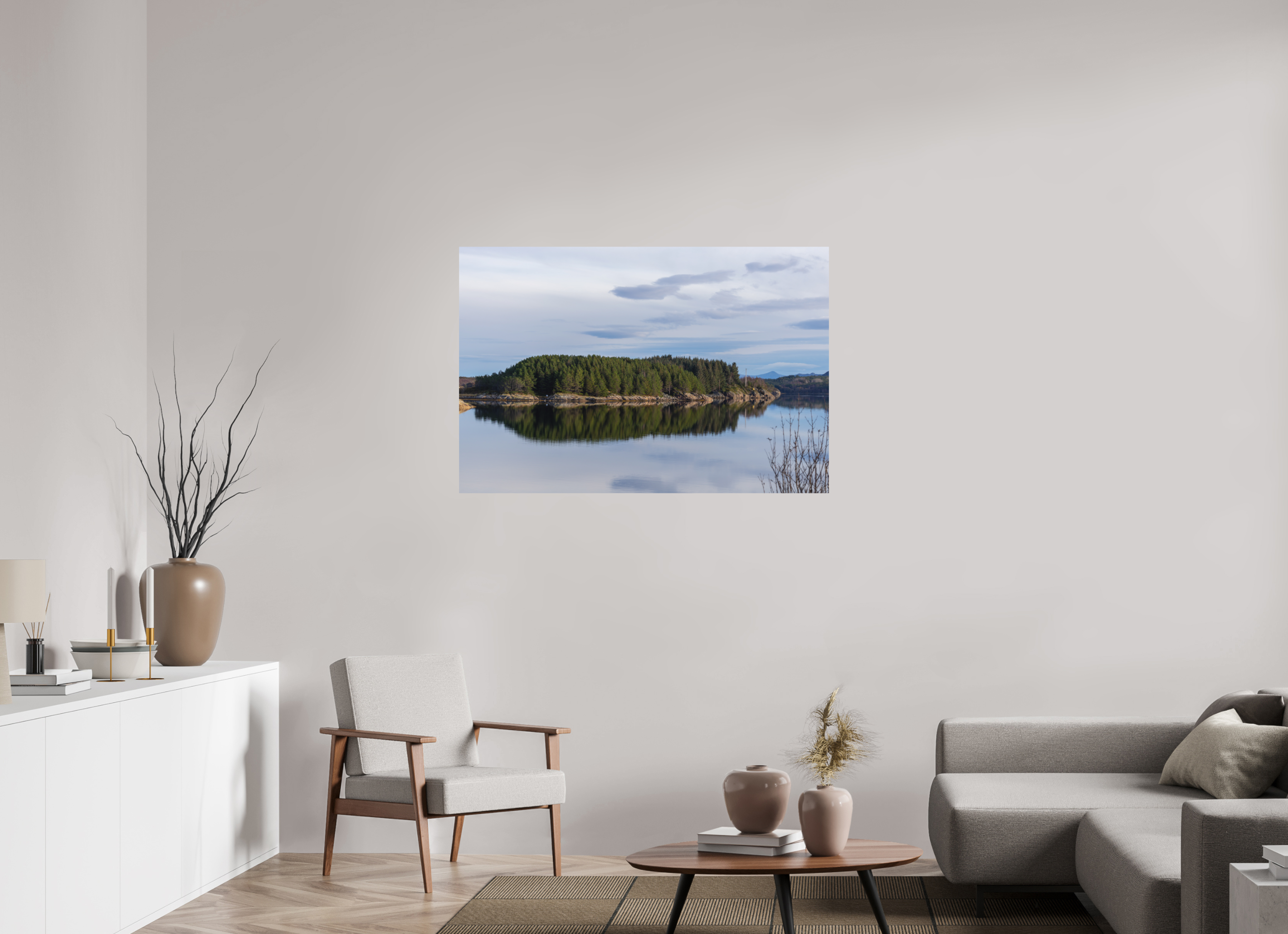 120 x 80 cm, Fine-Art Matt Mirror Island
