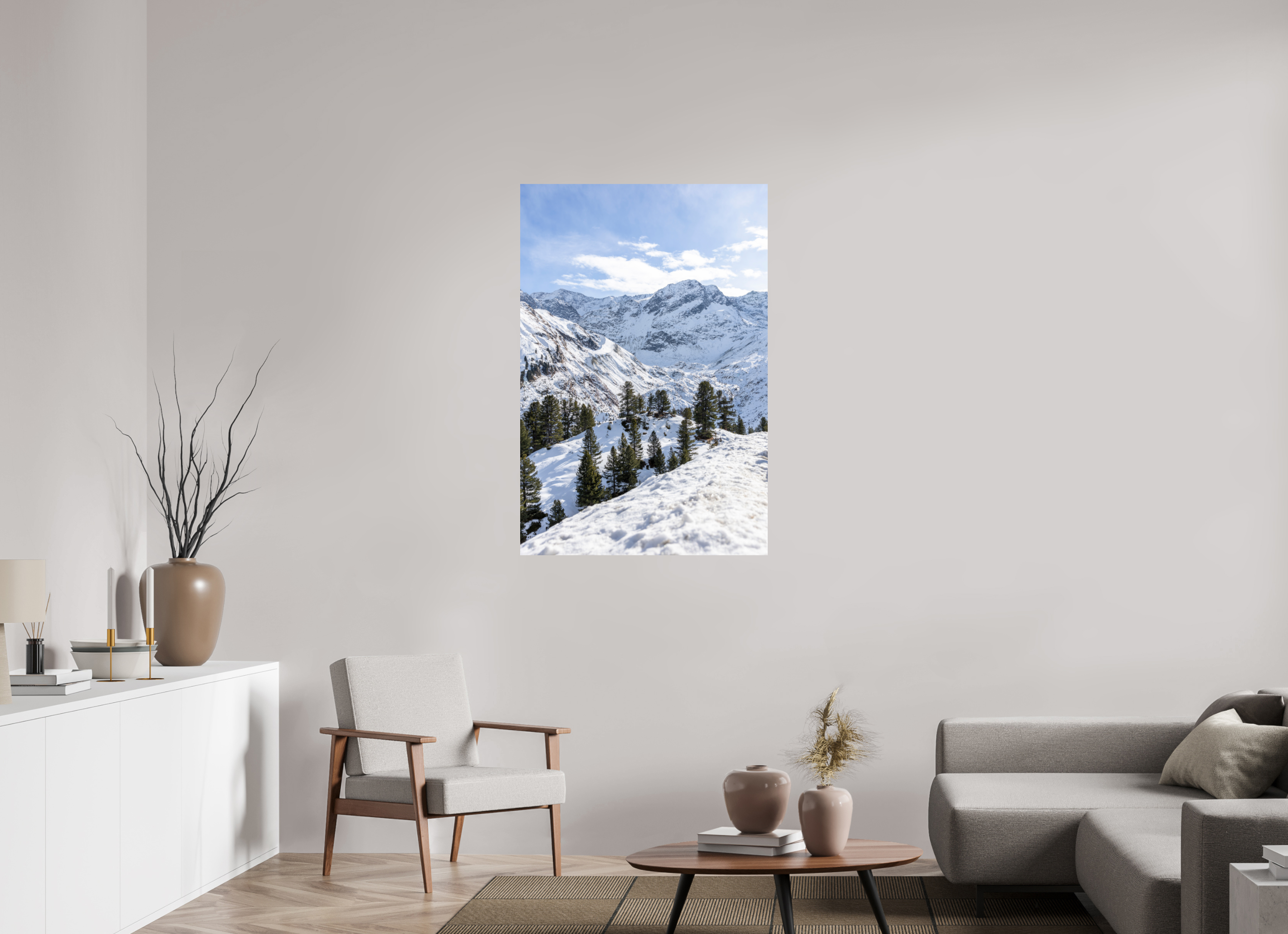 80 x 120 cm, Fine Art Print auf Alu-Dibond Alpine Frame