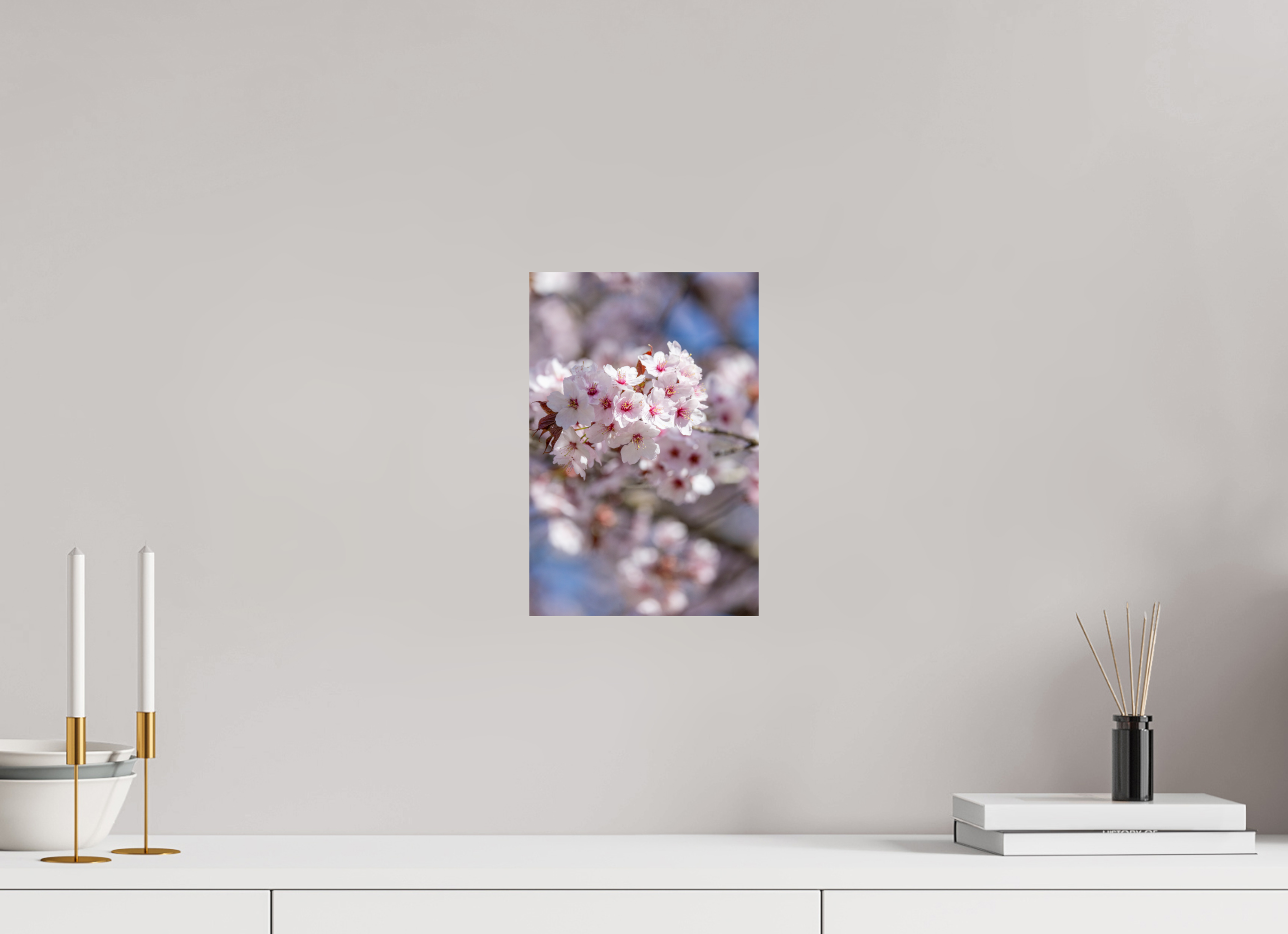 20 x 30 cm, Fine Art Print auf Alu-Dibond Cherry Blossom