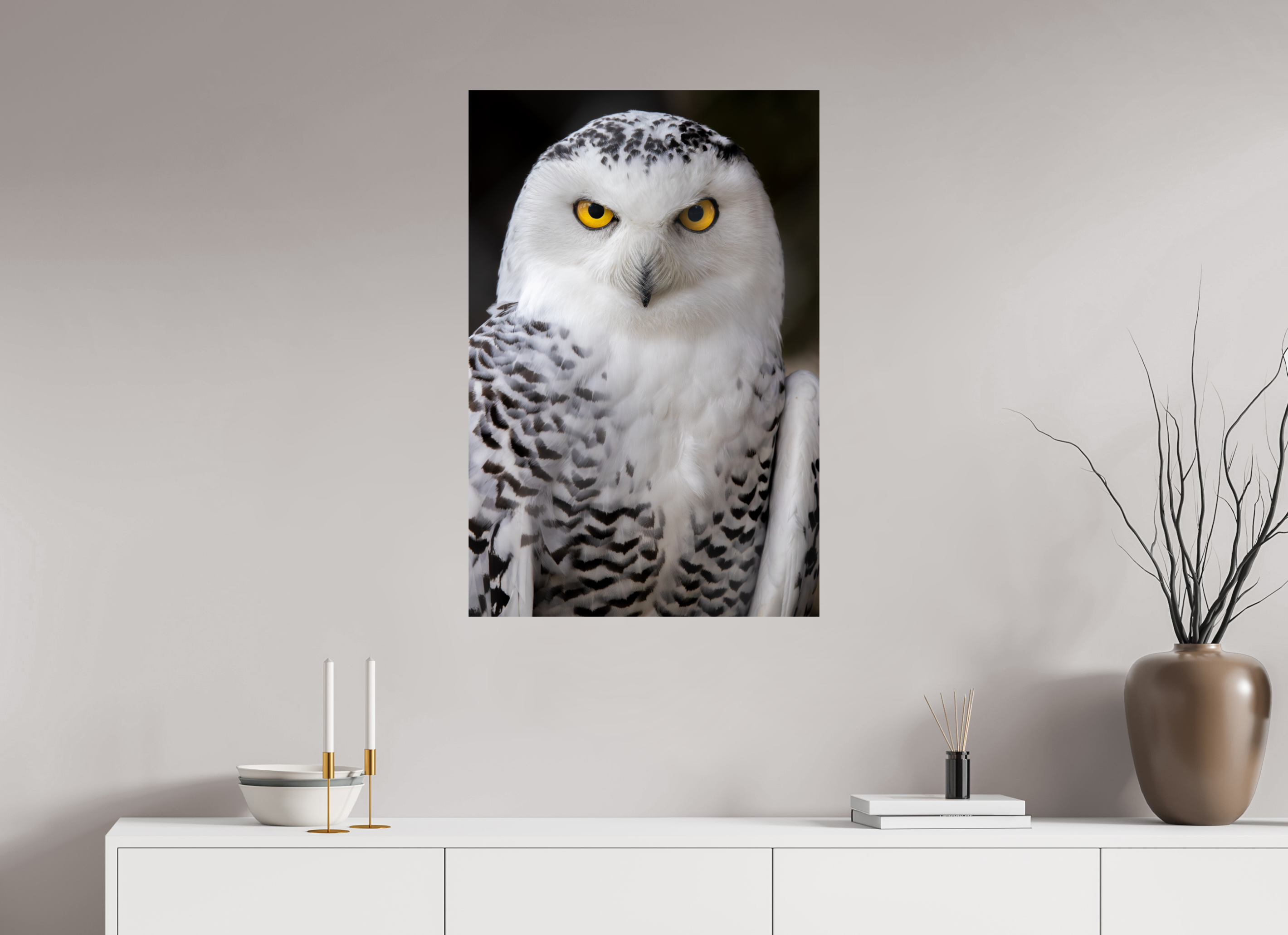 60 x 90 cm, Fine Art Print auf Alu-Dibond Arctic Stare