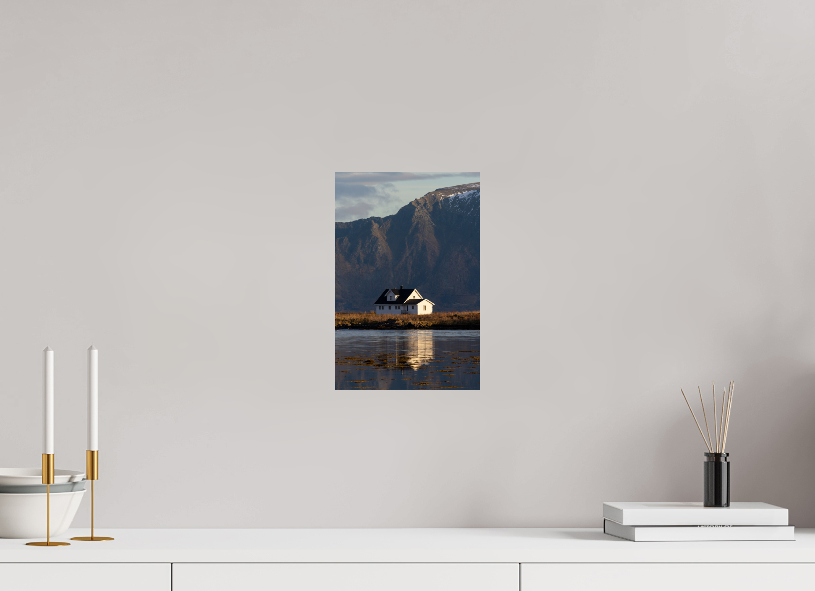 20 x 30 cm, Fine Art Print auf Alu-Dibond House by the Sea