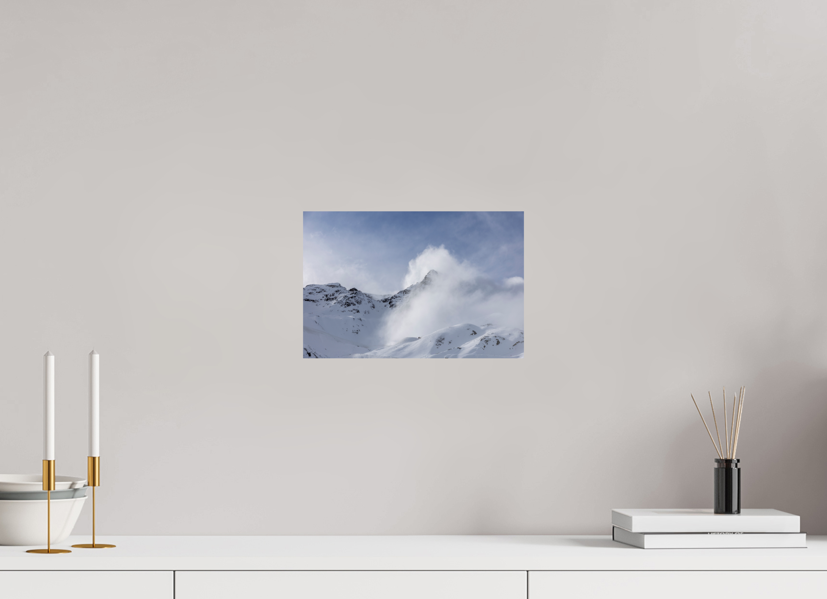 30 x 20 cm, Fine Art Print auf Alu-Dibond Summit Drift