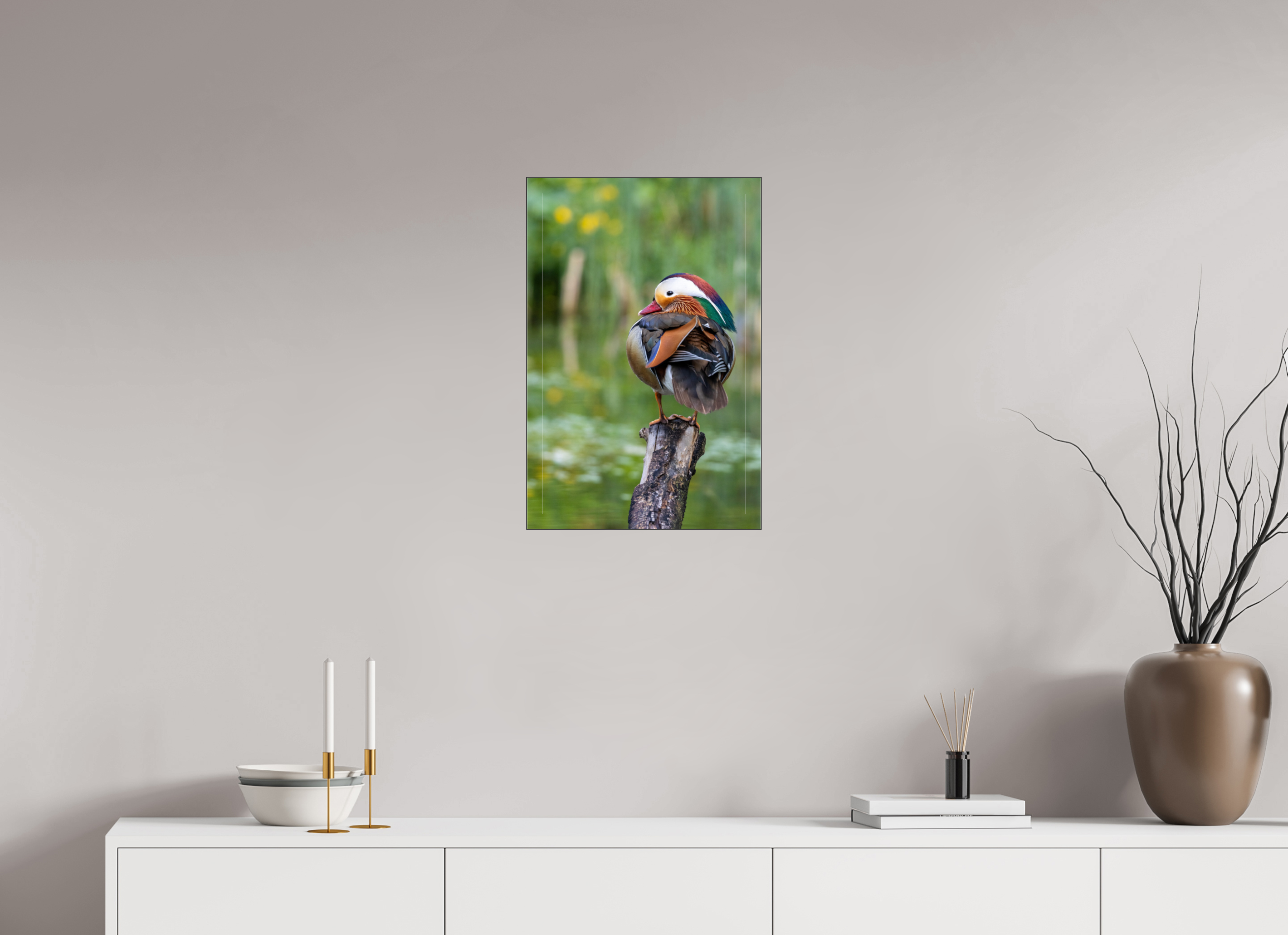40 x 60 cm, Foto-Abzug hinter Acrylglas glänzend Perched Beauty