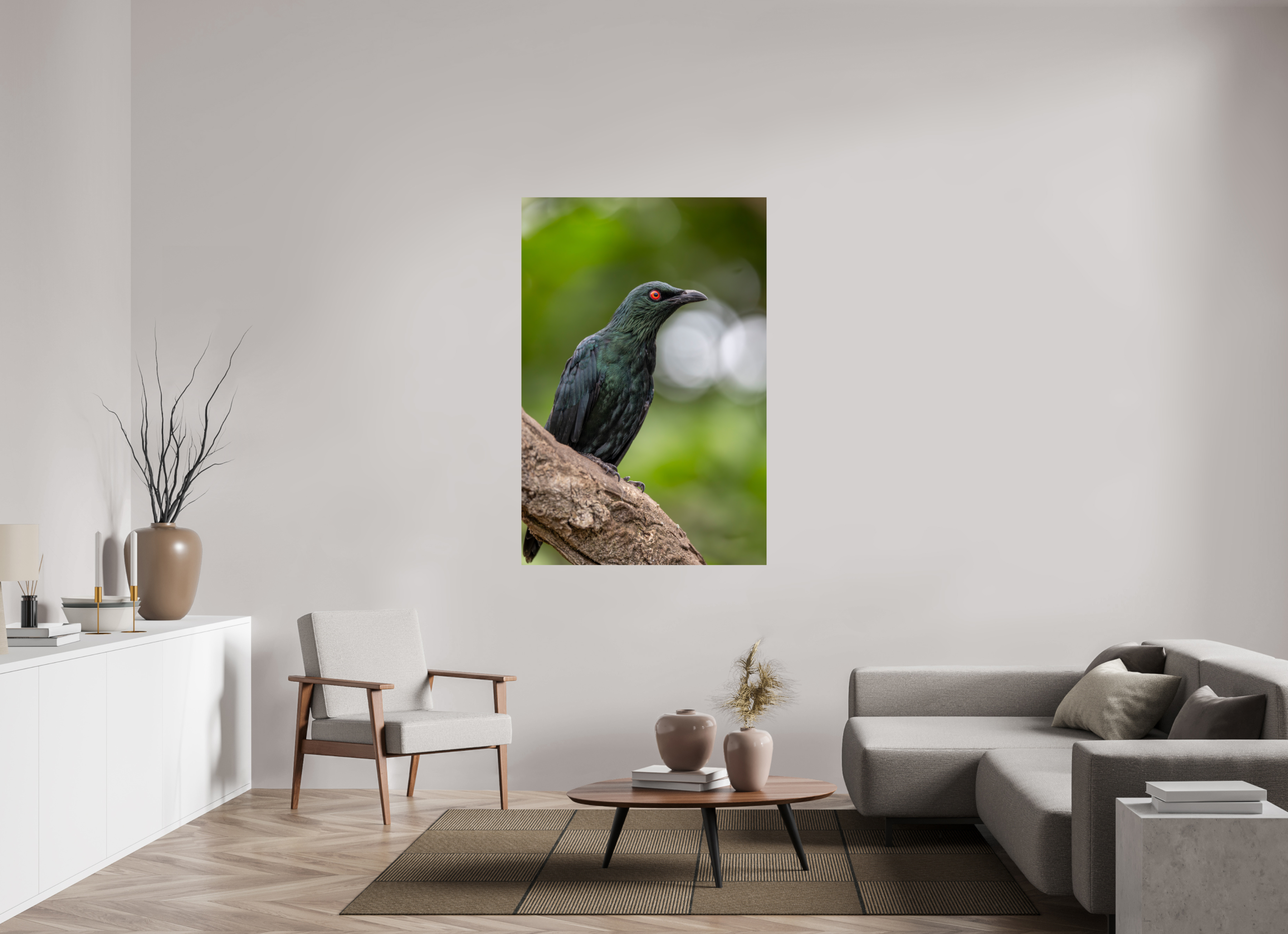 100 x 150 cm, Fine Art Print auf Alu-Dibond Crimson Gaze