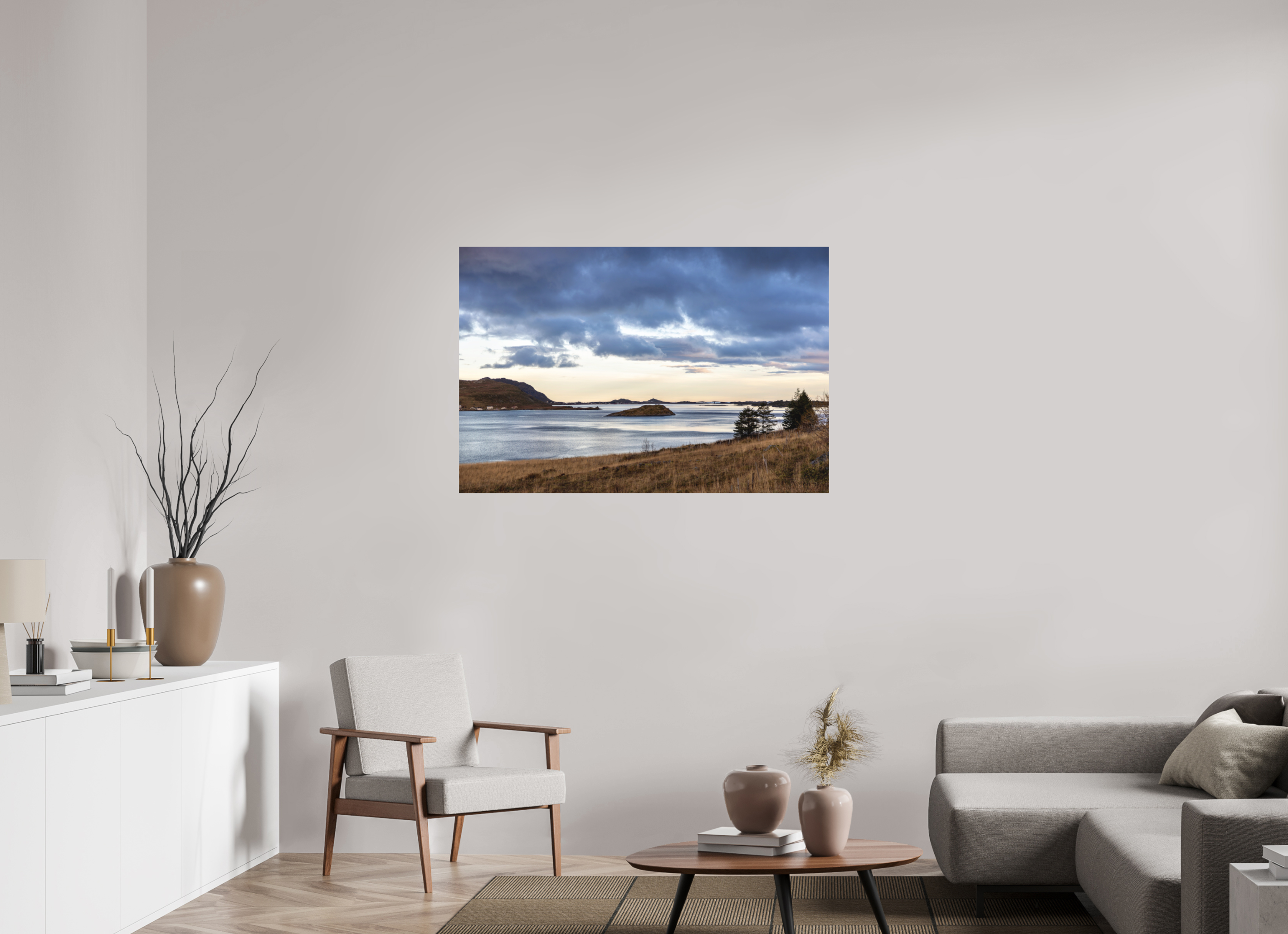 120 x 80 cm, Fine-Art Matt Evening Shore